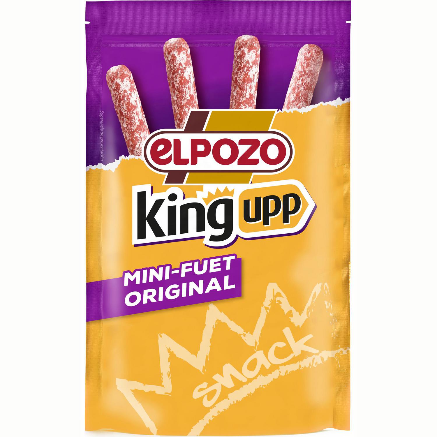 Fuet snack original King upp ElPozo sin gluten 40 g