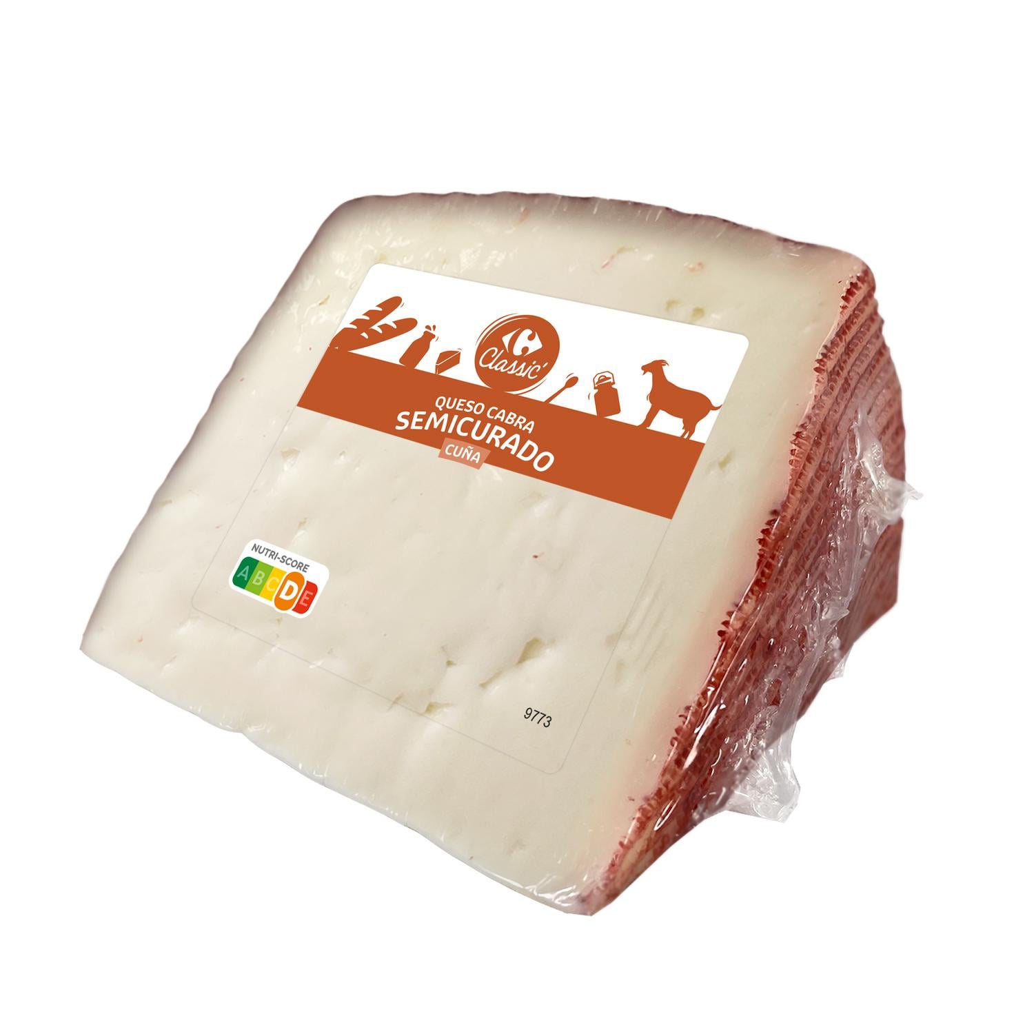 Queso de cabra semicurado Carrefour Classic cuña de 300 g