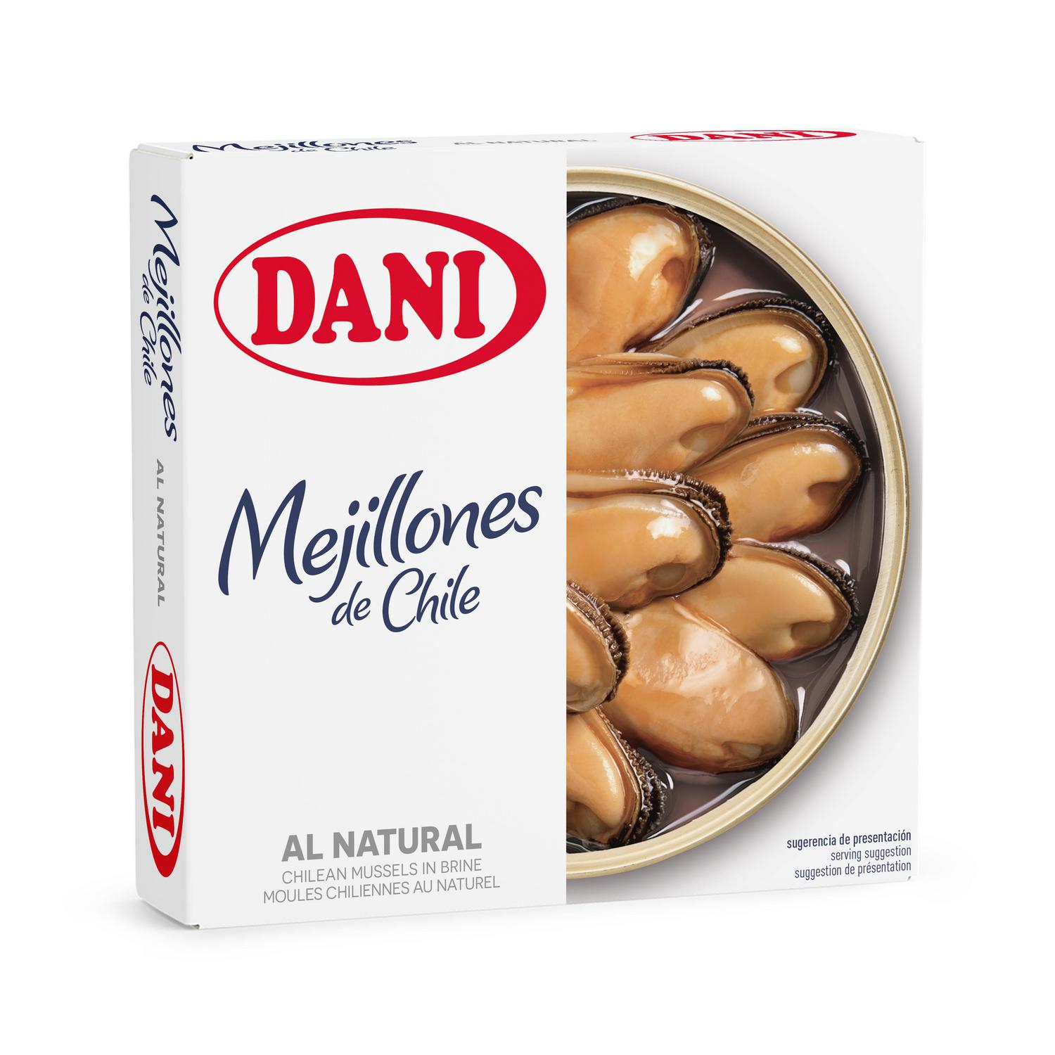 Mejillones al natural Dani 69 g.