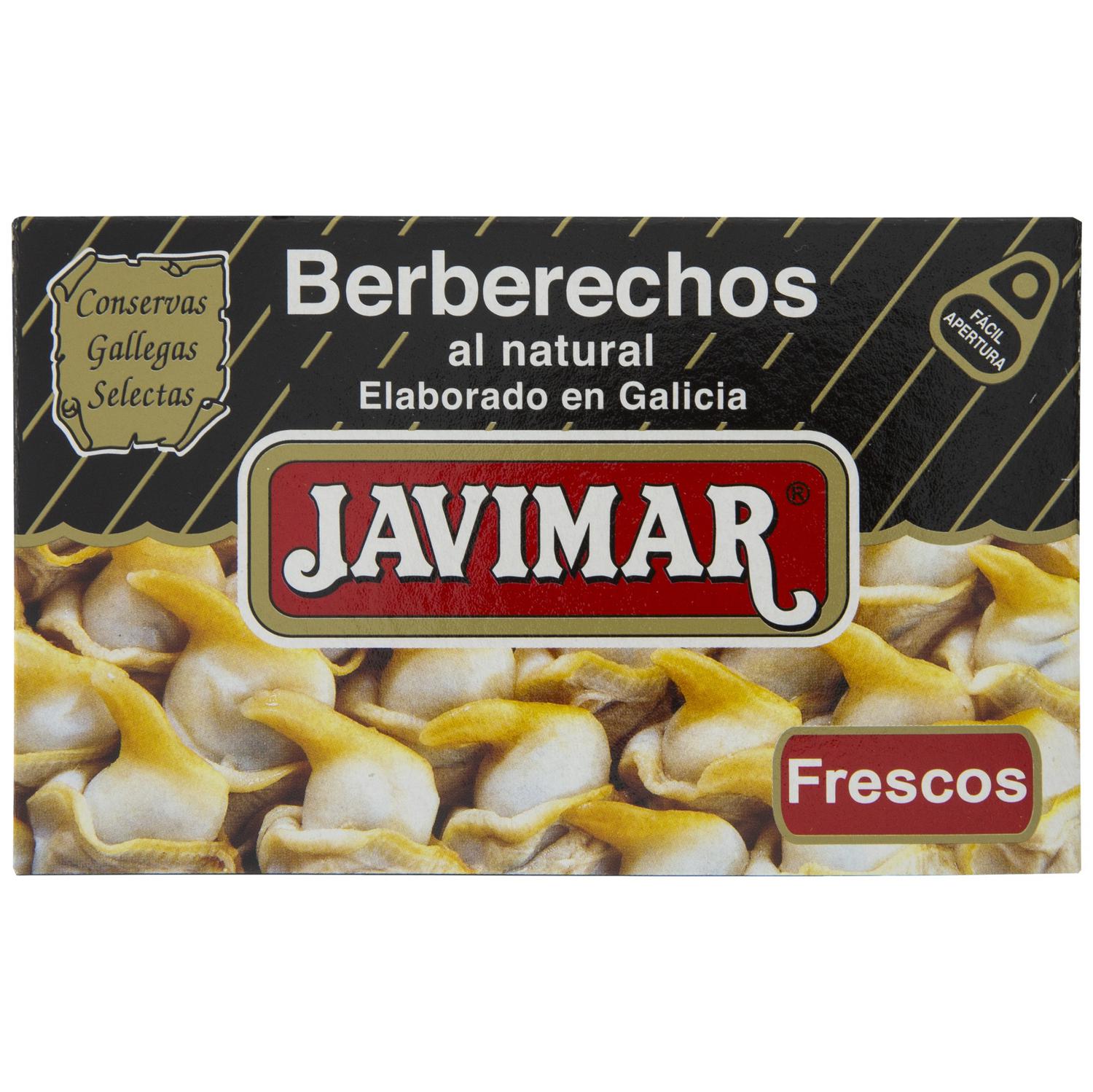 Berberechos al natural Javimar 63 g.