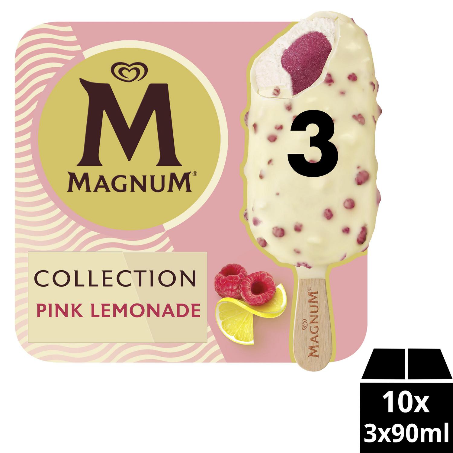 Mini bombón helado sabor pink lemonade Euphoria Magnum 3 ud.