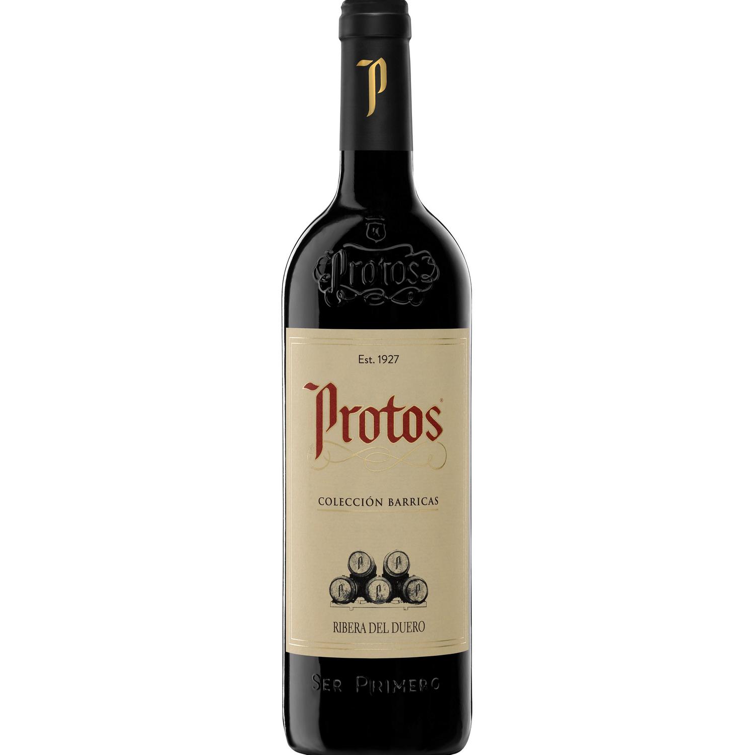 Vino tinto envejecido en roble tempranillo Protos D.O. Ribera del Duero 75 cl.