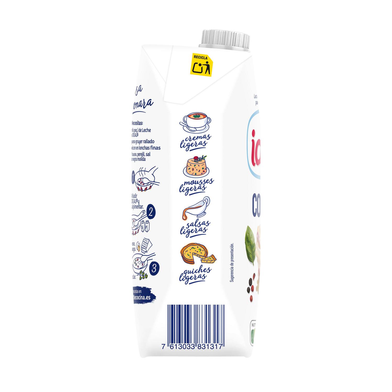 Leche evaporada 4% materia grasa Ideal Nestlé 525 g.