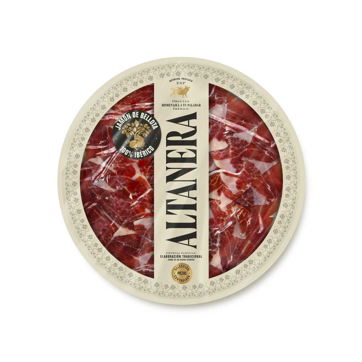 Jamón de Bellota Ibérica 100% Raza Ibérica en lonchas Altanera 90 g