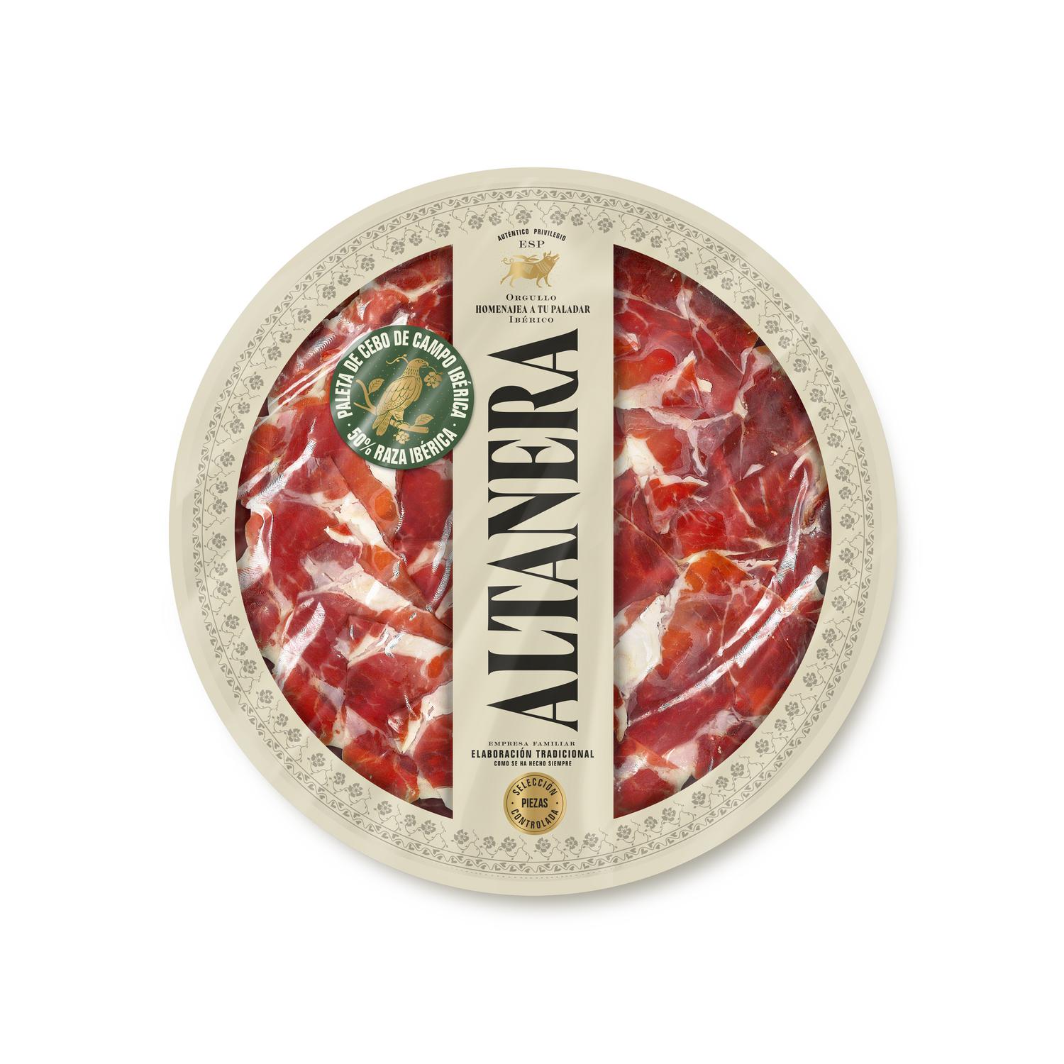 Paleta de Cebo de Campo Ibérica 50% Raza Ibérica en lonchas Altanera 90 g