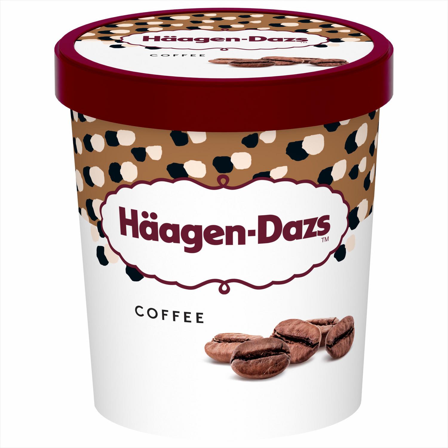 Helado de crema de café Häagen-Dazs sin gluten 460 ml.
