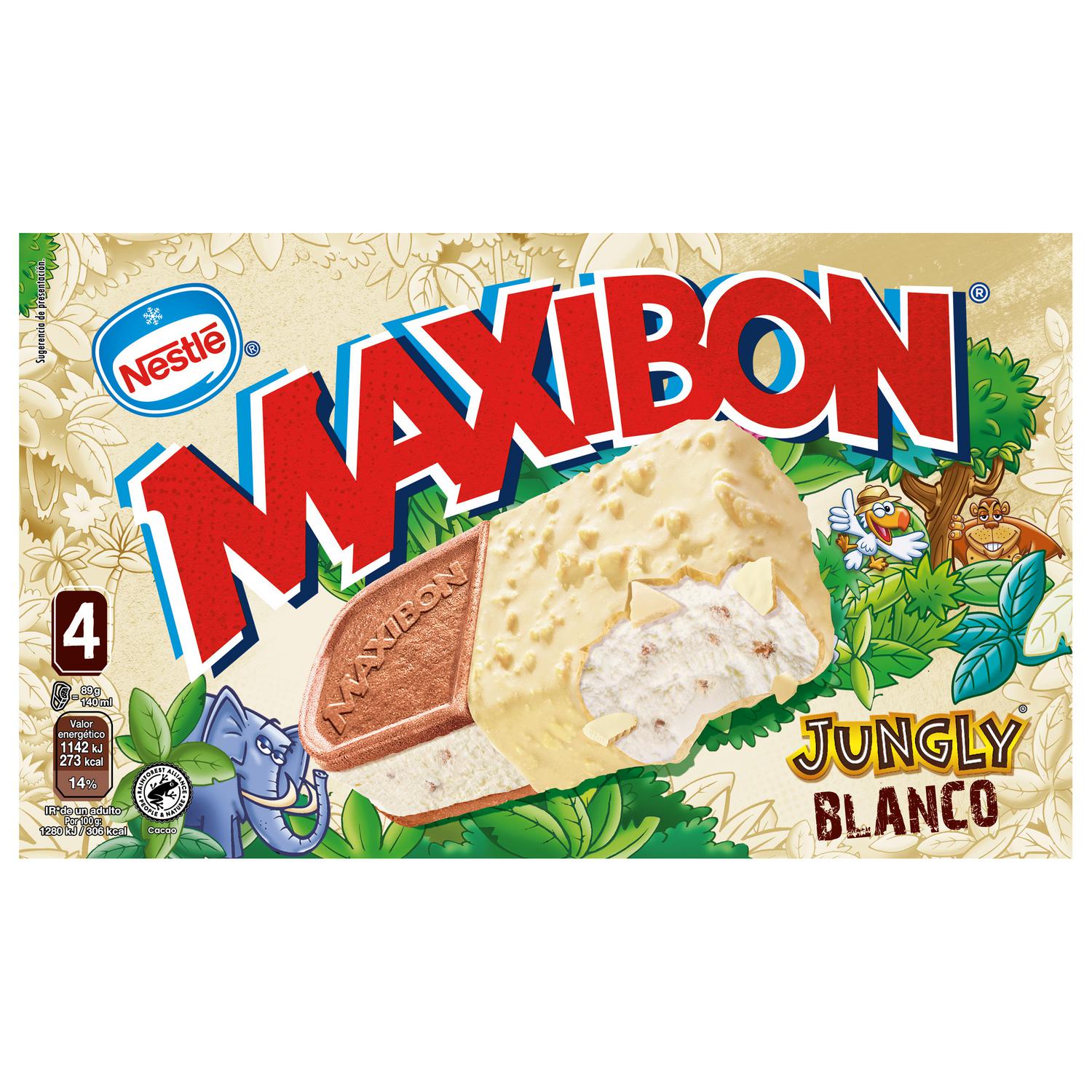 Maxibon Jungly Blanco Nestlé 4 ud.