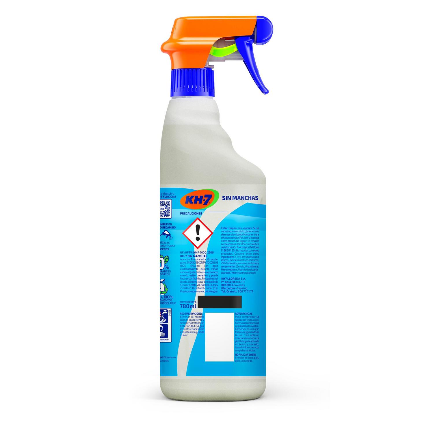 Quitamanchas en pulverizador sin manchas 780 ml.