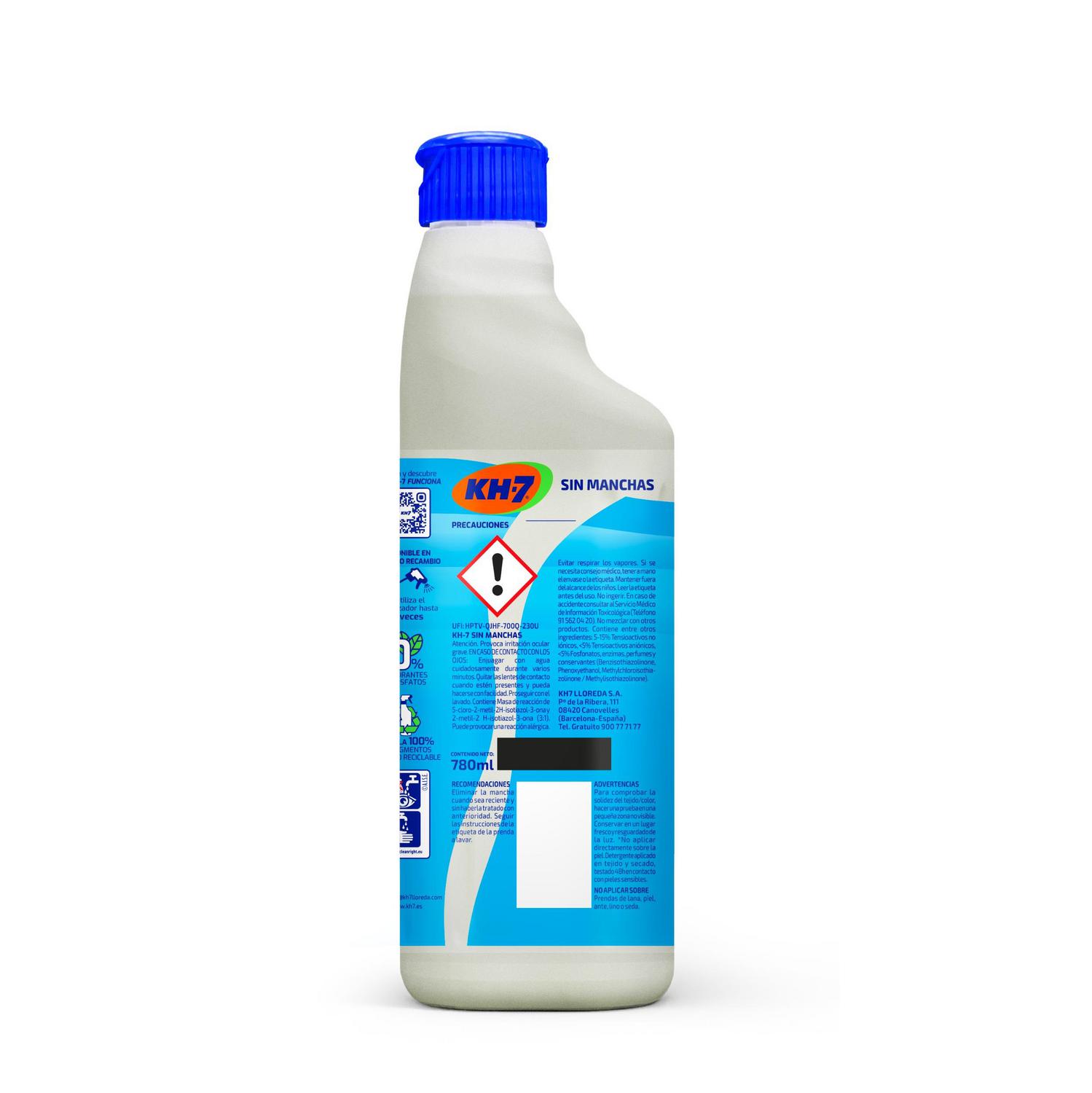 Quitamanchas sin manchas recambio 780 ml.