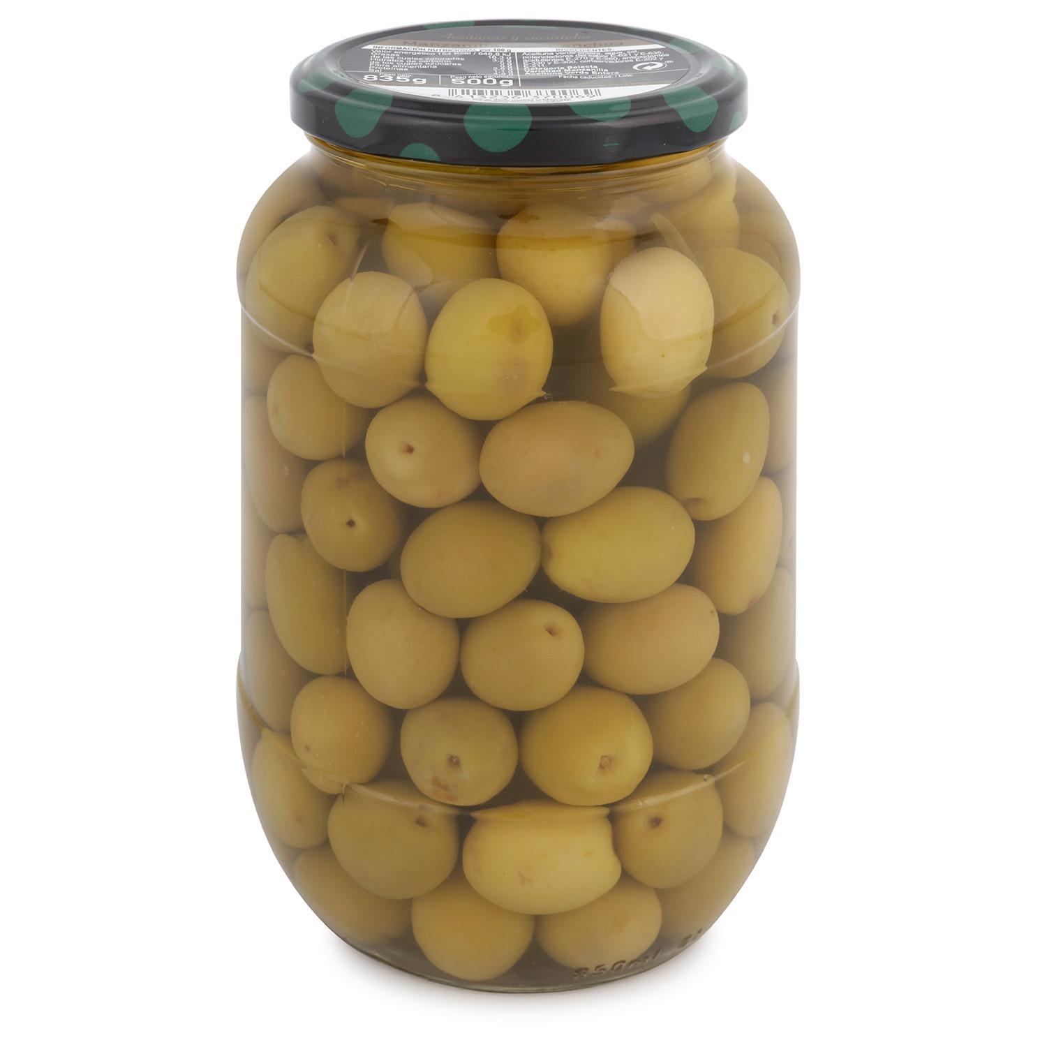 Aceitunas manzanilla sabor anchoa Aperitivo 500 g