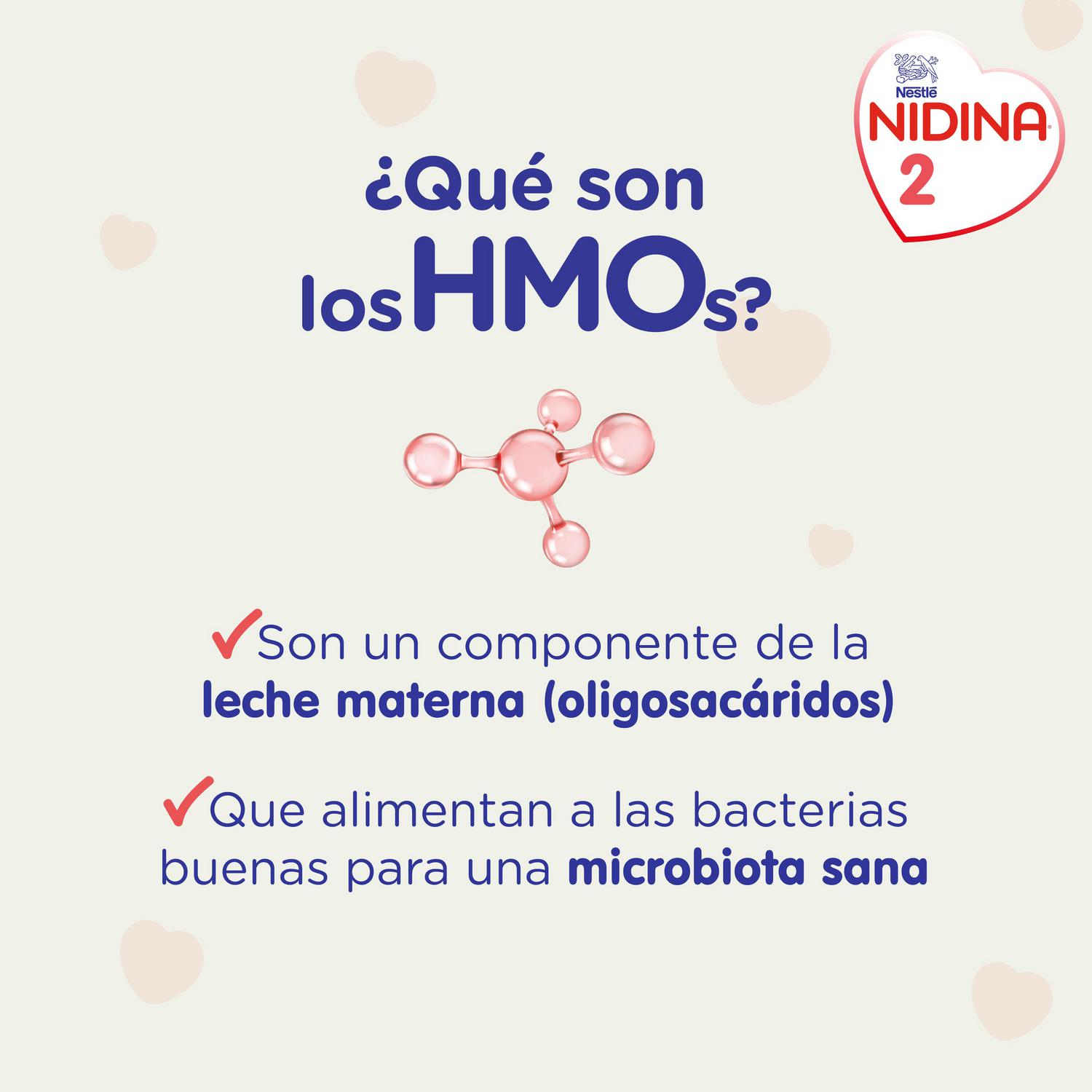 Leche infantil de continuación desde 6 meses en polvo Nestlé Nidina 2 pack de 2 unidades de 600 g.