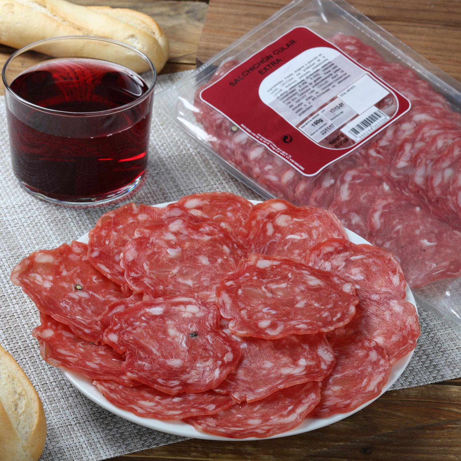Salchichón cular extra loncheado Carrefour 150 g