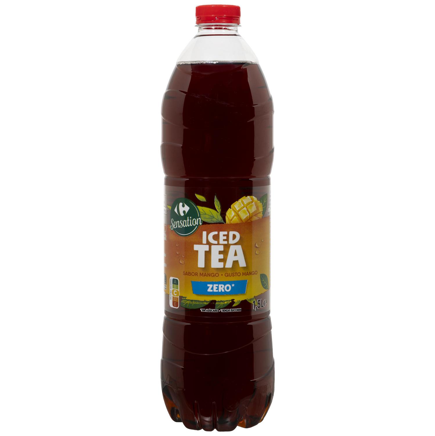 Té sabor mango zero Carrefour Classic botella 1,5 l.