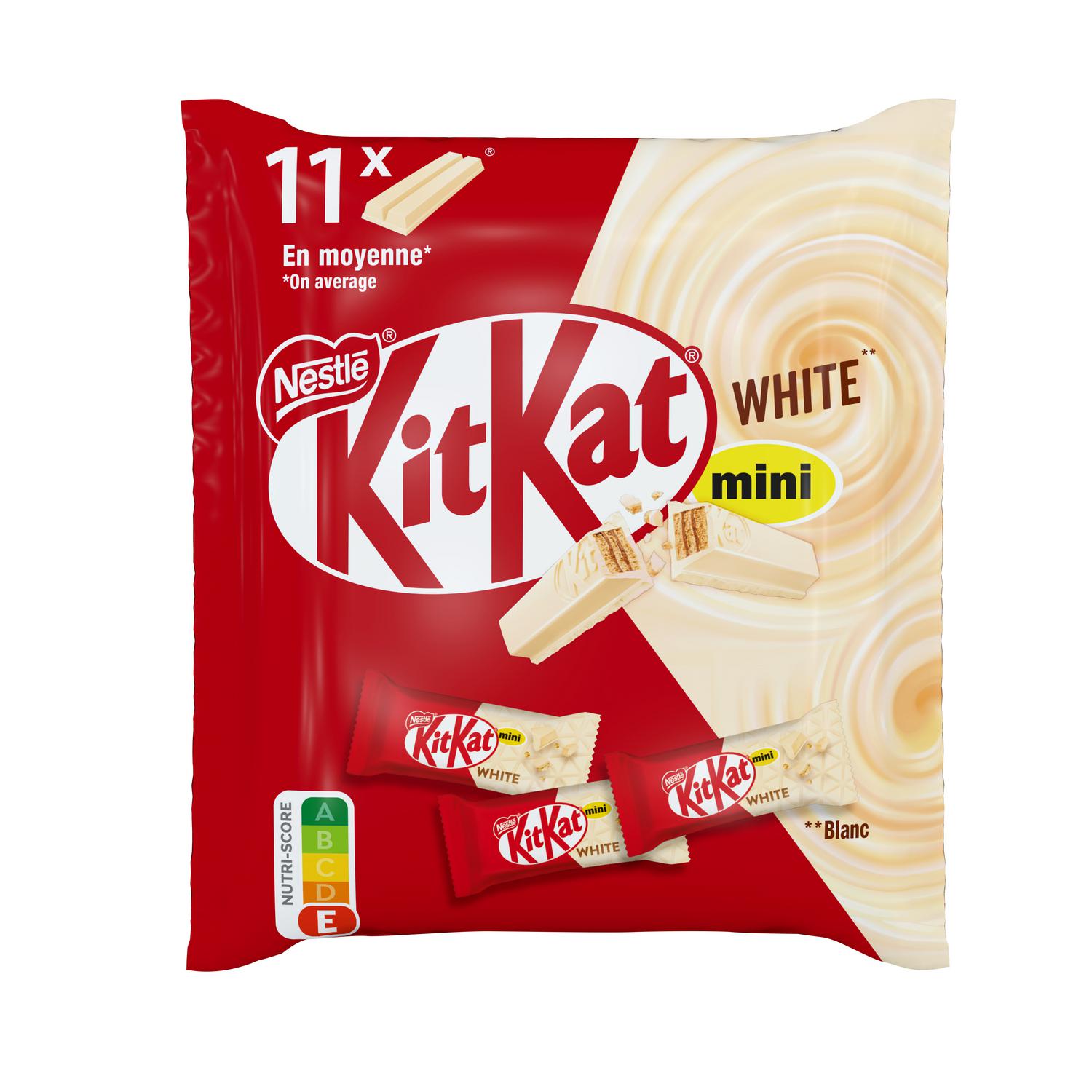 Barritas crujientes bañadas en chocolate blanco Nestlé Kit Kat White 146,3 g.