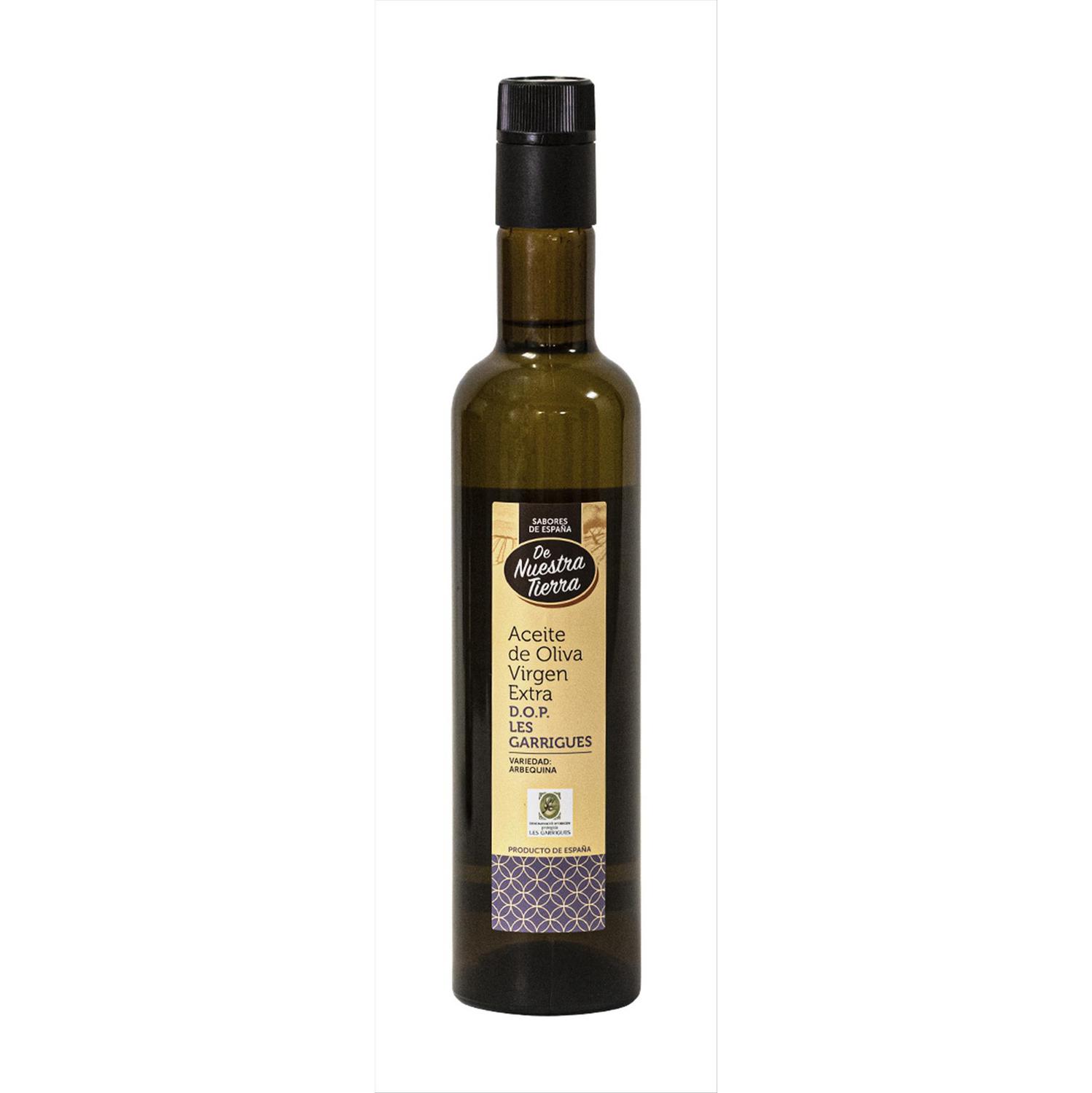 Aceite de oliva virgen extra De Nuestra Tierra D.O Les Garrigues 50 cl.