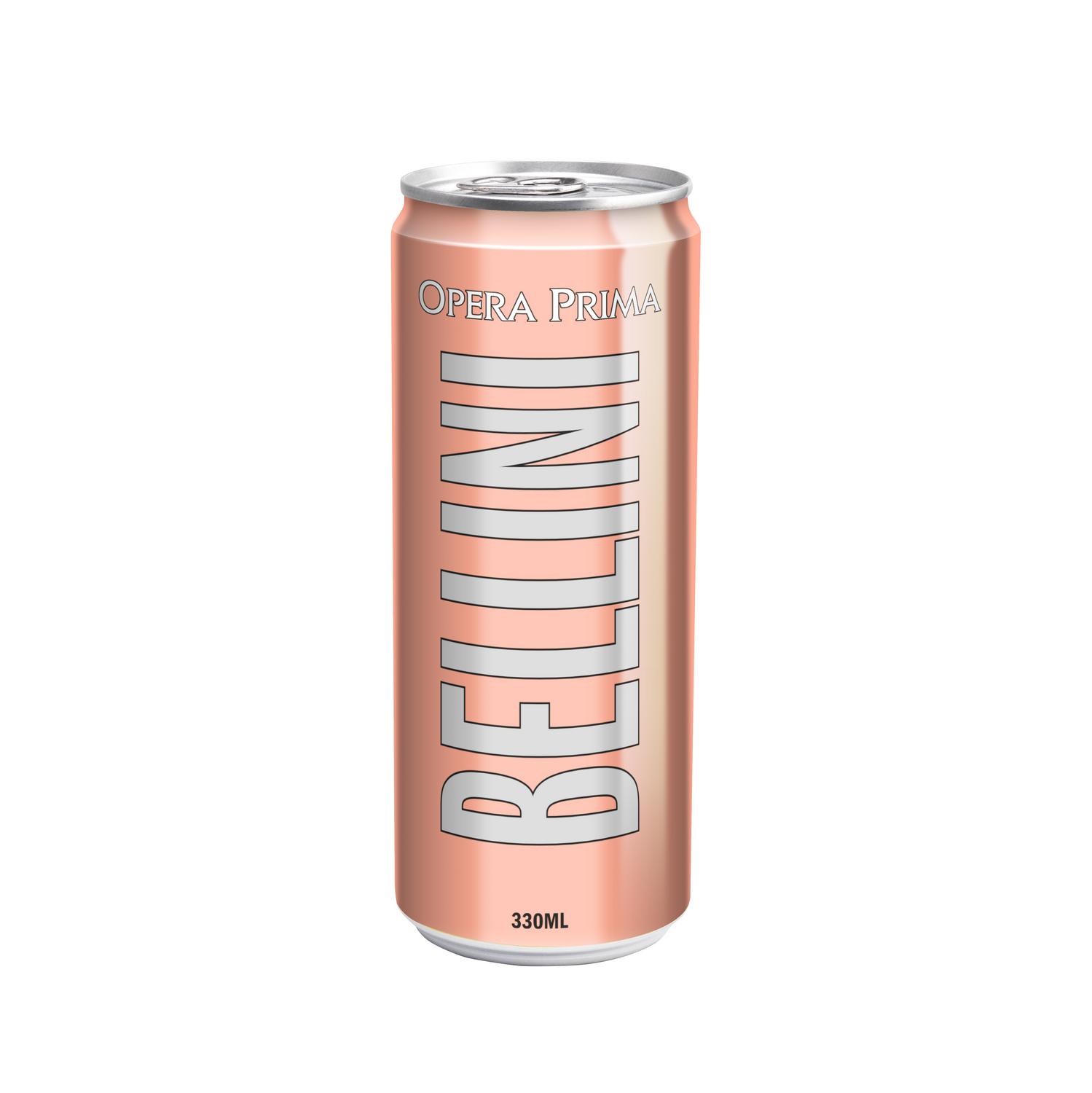 Espumoso dulce de baja graduación Bellini Opera Prima lata 33 cl.