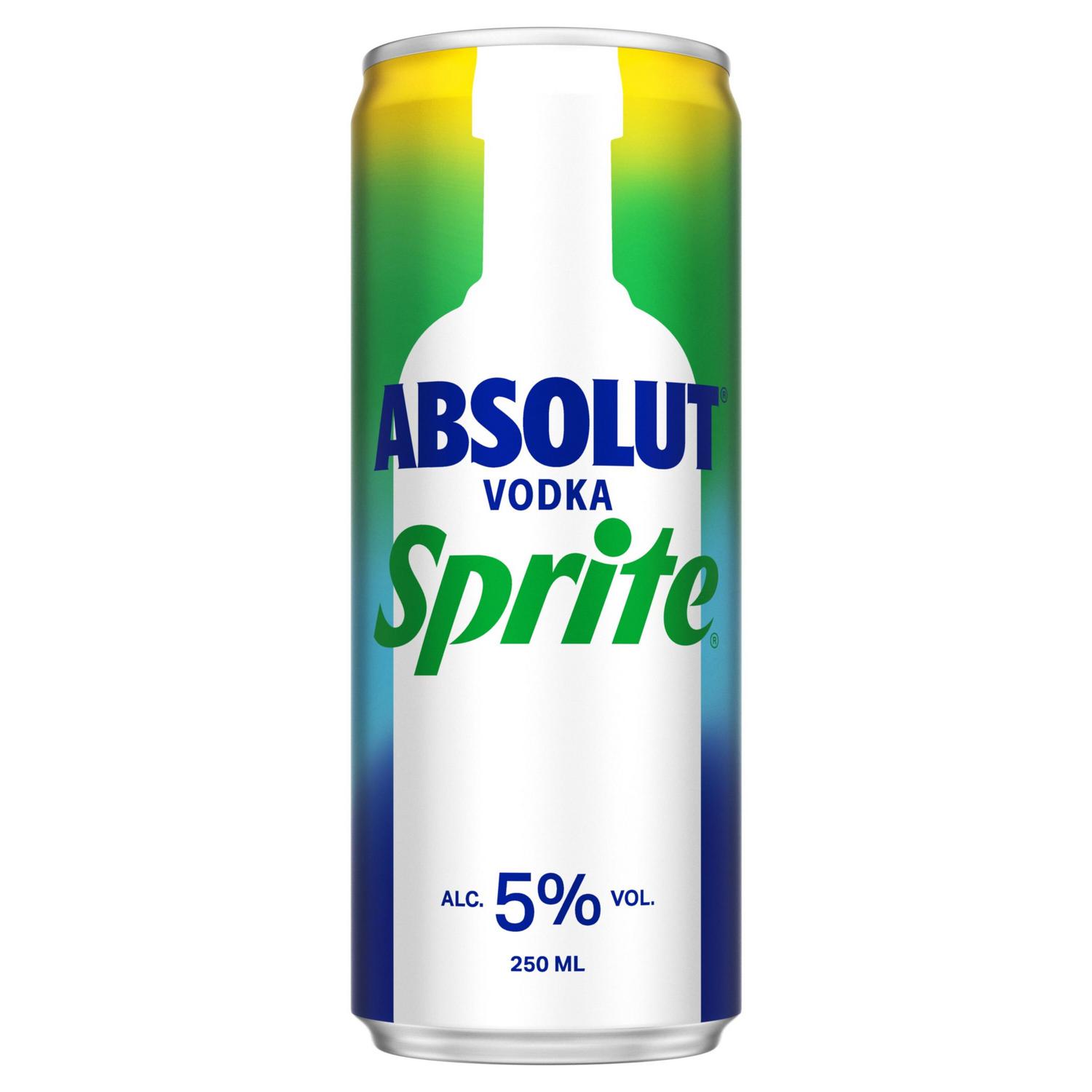 Vodka Absolut sprite lata 25 cl.