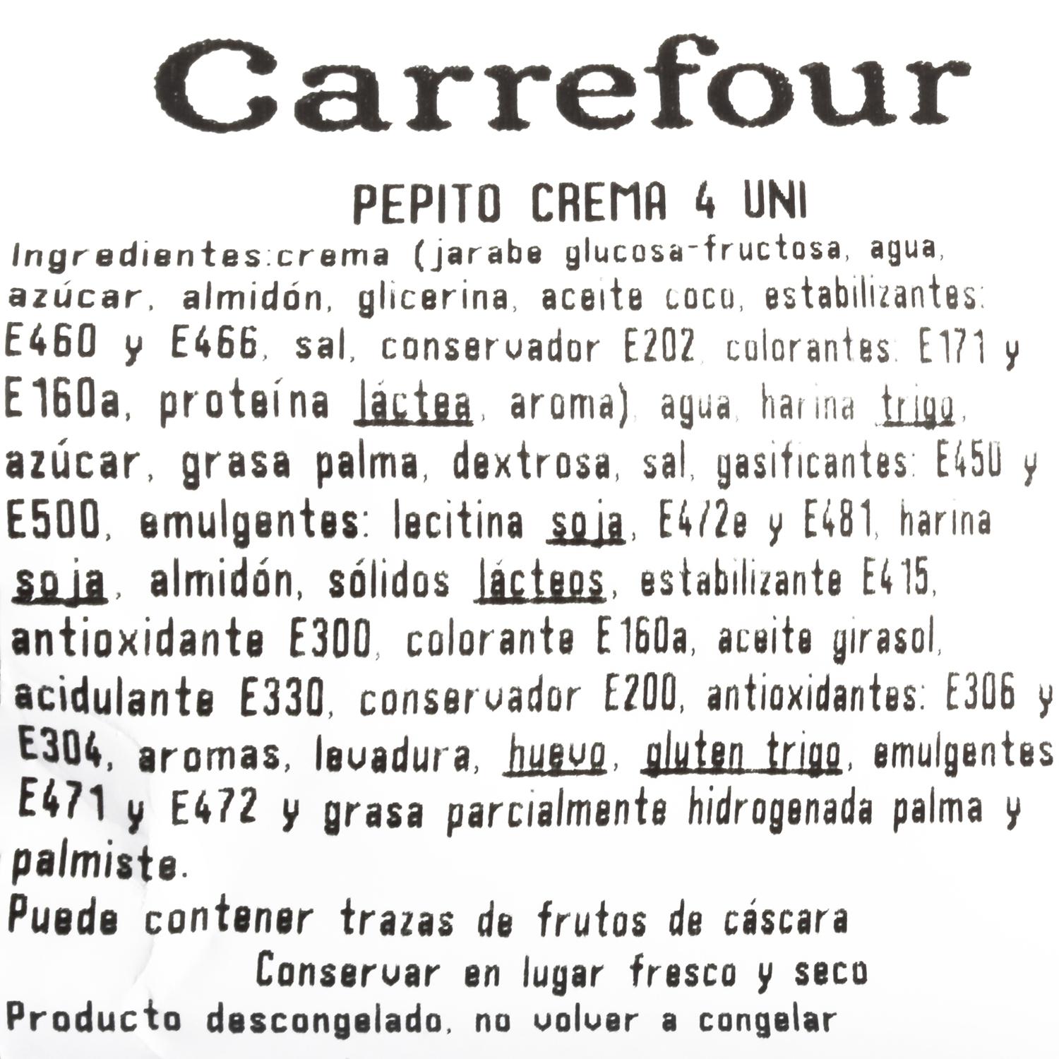 Pepitos de azucar Carrefour 4 ud