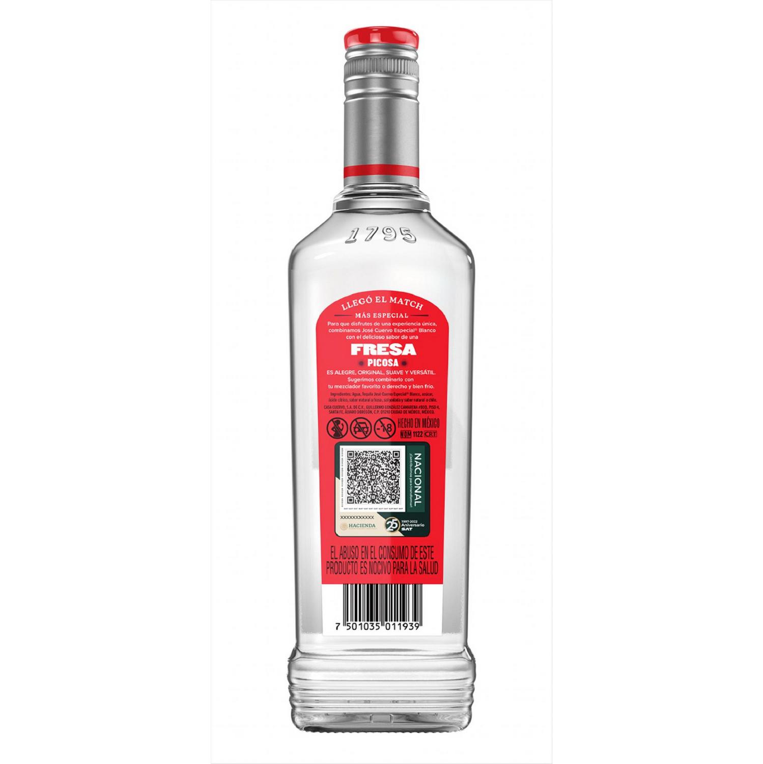 Licor tequila José Cuervo fresa picosa 70 cl.