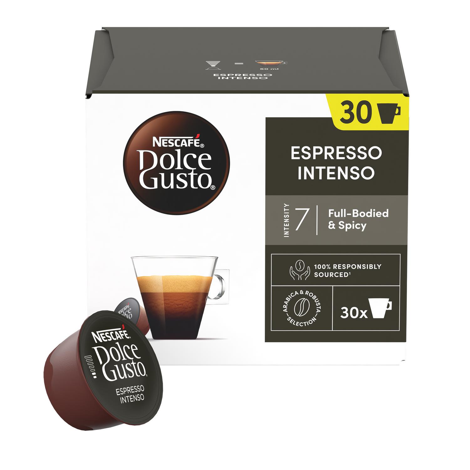 Café espresso intenso en cápsulas Nescafé Dolce Gusto 30 ud.