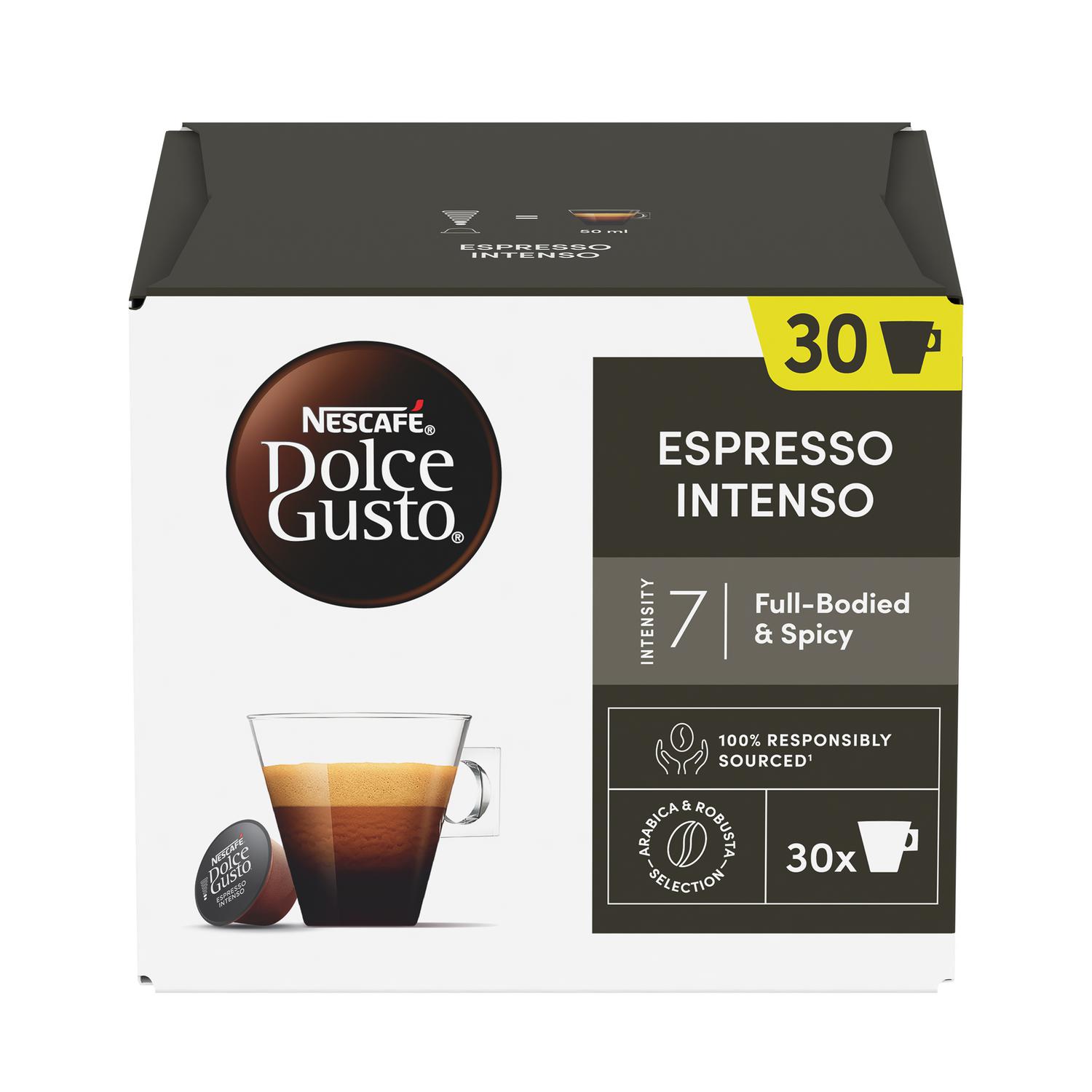 Café espresso intenso en cápsulas Nescafé Dolce Gusto 30 ud.