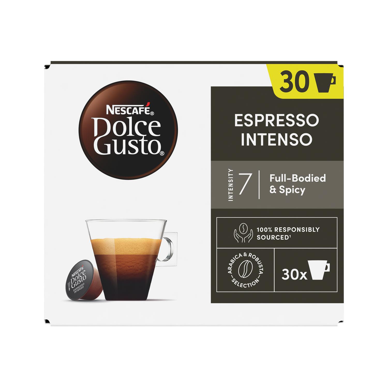 Café espresso intenso en cápsulas Nescafé Dolce Gusto 30 ud.