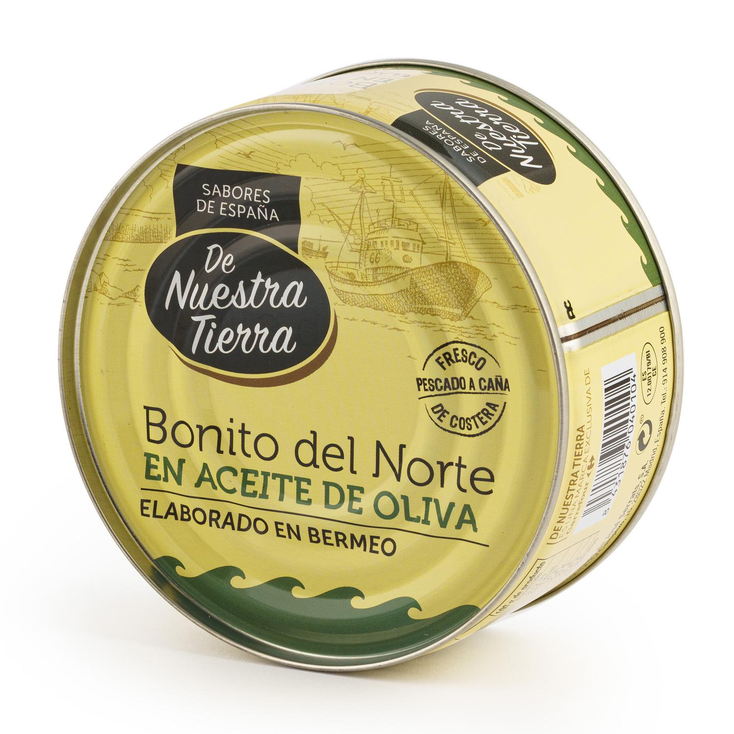 Bonito del norte en aceite de oliva De Nuestra Tierra 190 g.