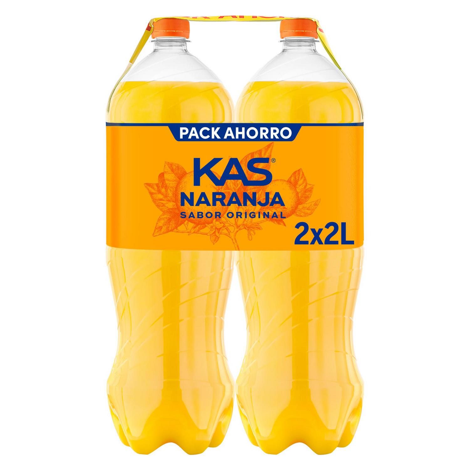 Kas de naranja pack 2 botellas 2 l.