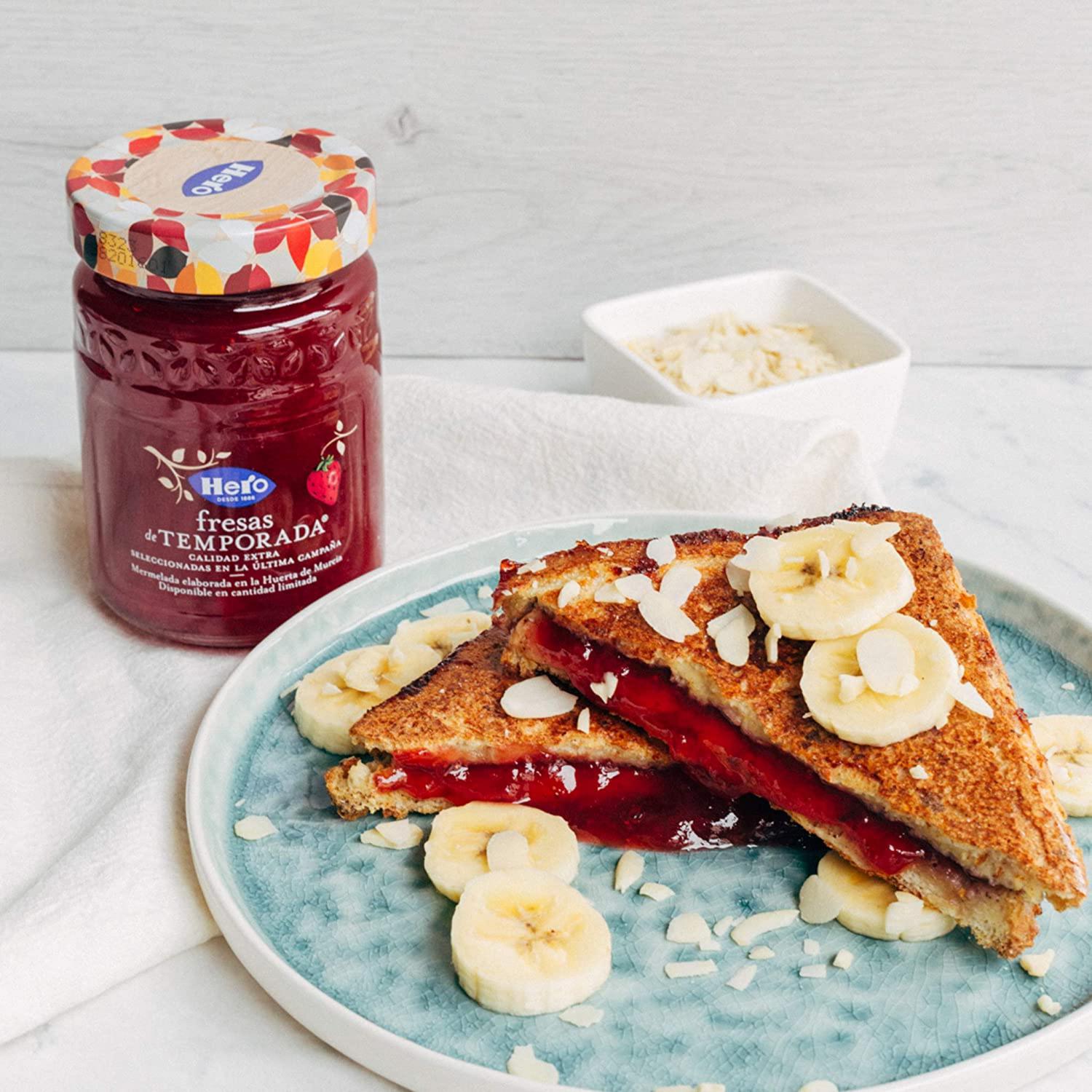 Mermelada de fresa Temporada Hero sin gluten 350 g.