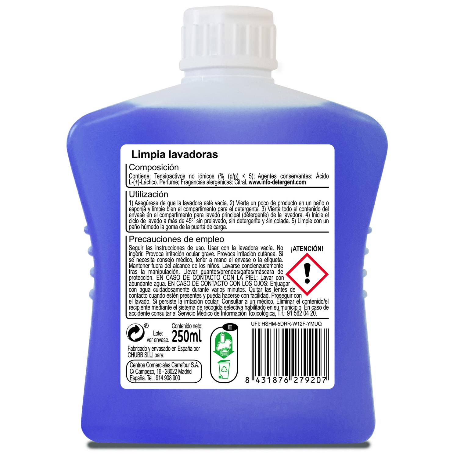 Limpia lavadoras Carrefour 250 ml.