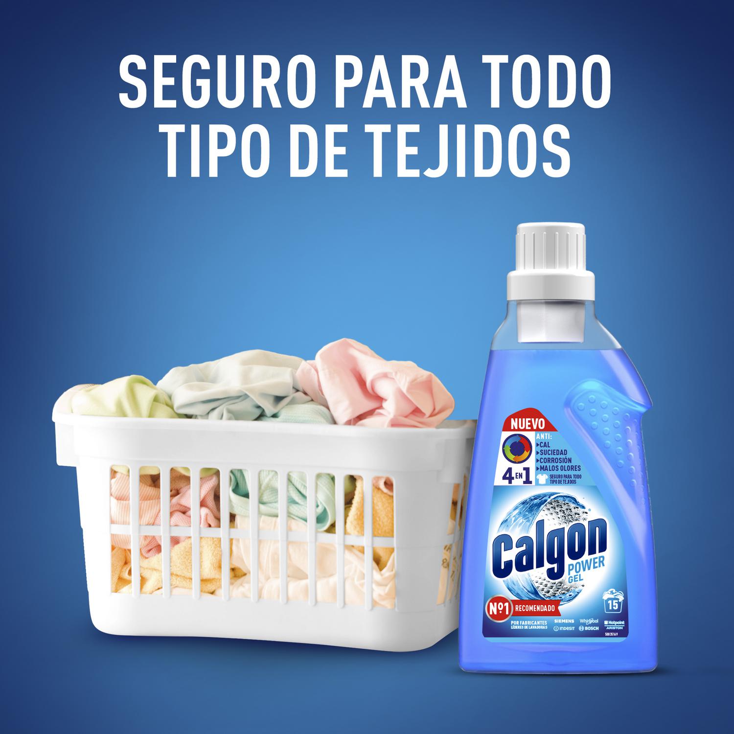 Antical para lavadora en gel Power Gel Calgon 750 ml.