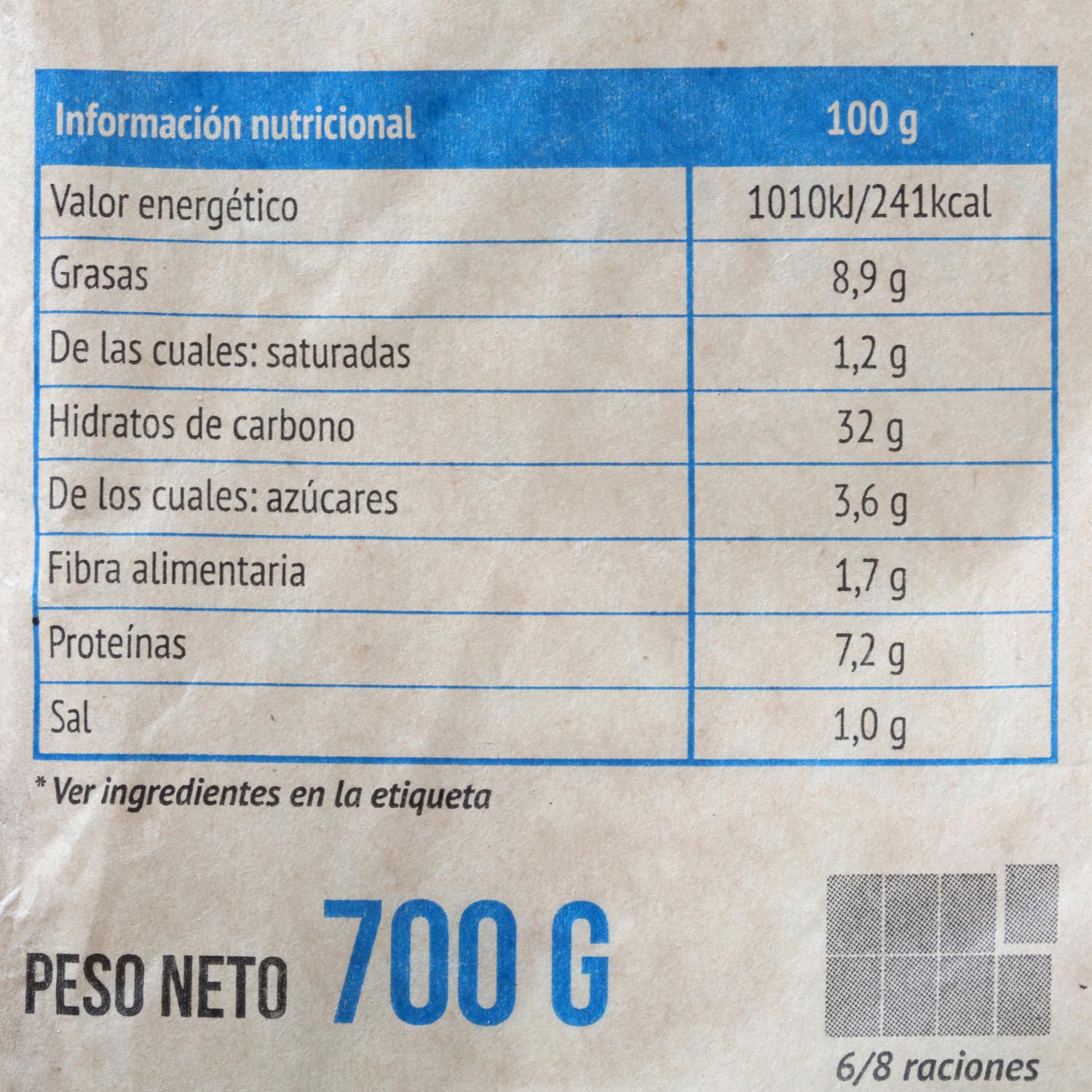 Empanada rectangular de atún 700 g