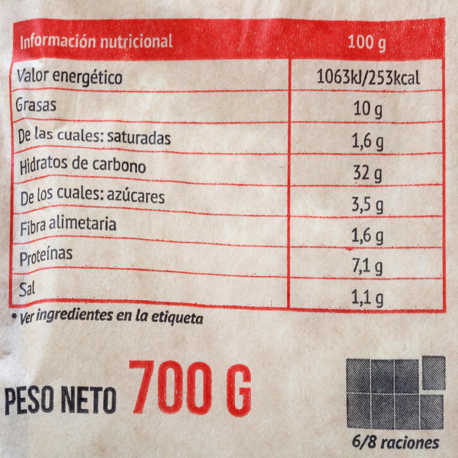 Empanada rectangular de carne 700 g