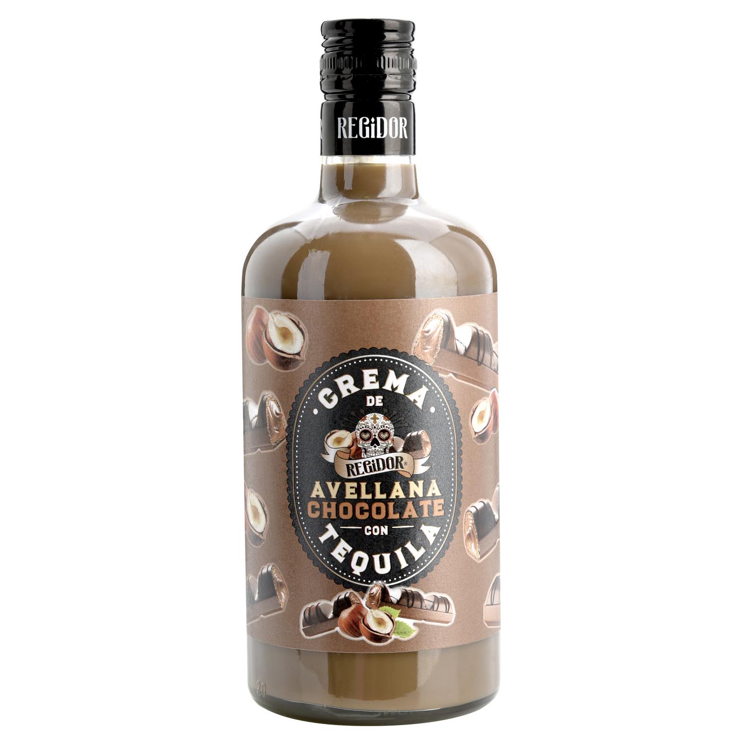 Crema de avellana chocolate con tequila Regidor 70 cl.