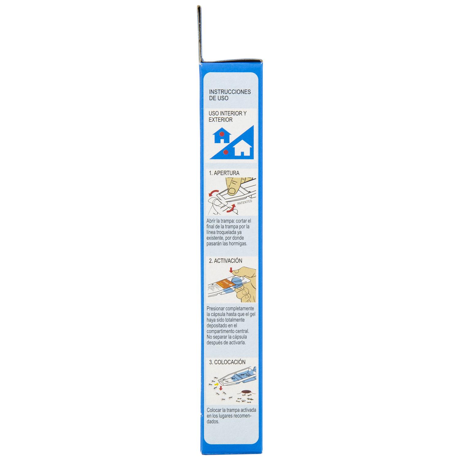 Trampa mata hormigas Carrefour pack de 3 unidades de 5 g.