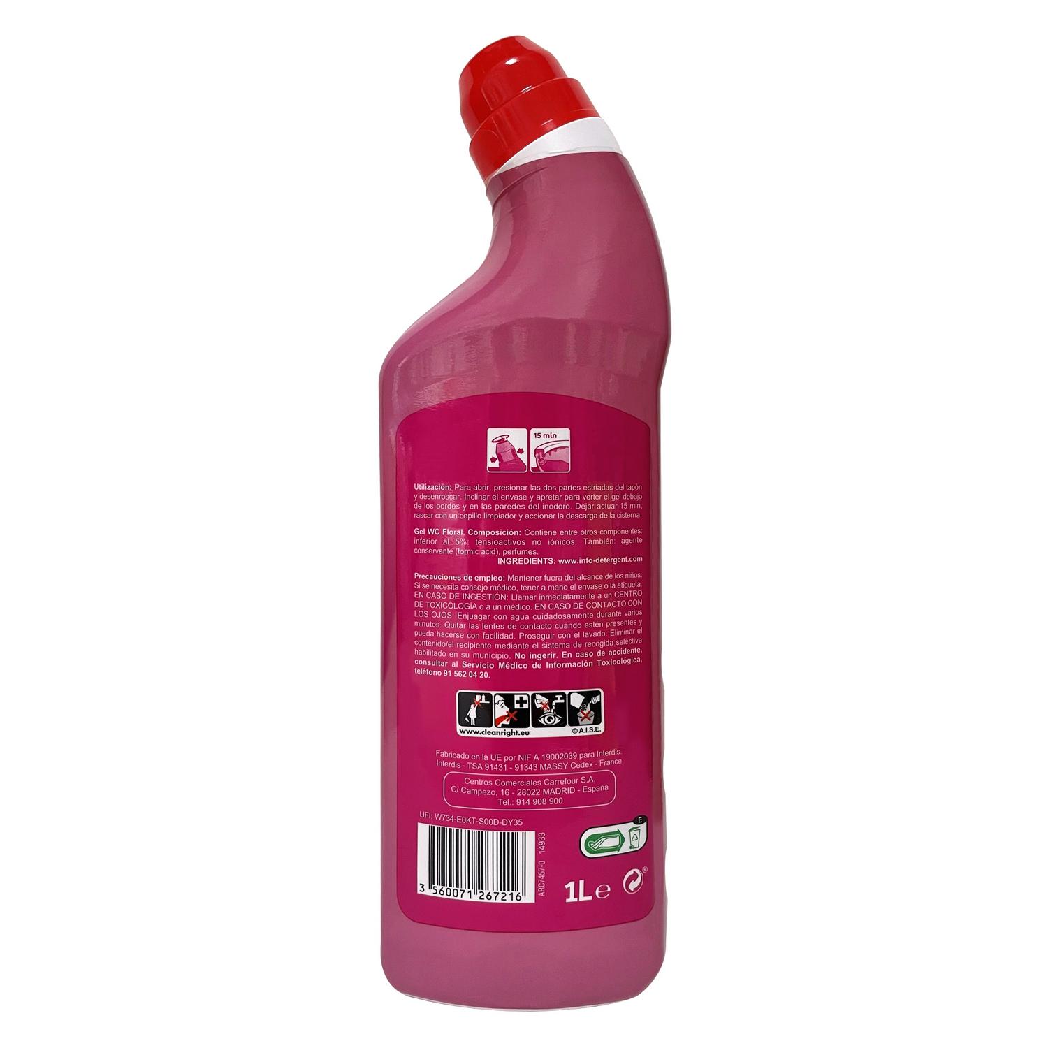 Gel WC desincrustante flor de cerezo Carrefour Expert 1 l.