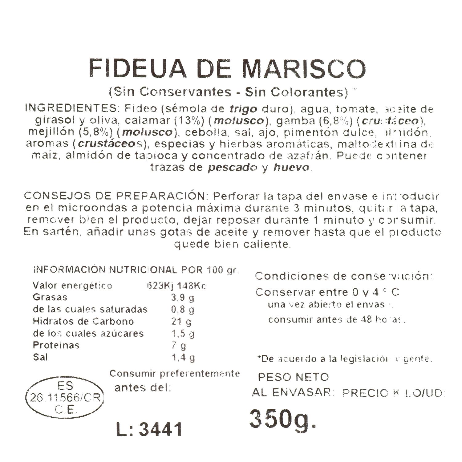 Fideuà de marisco 300 g