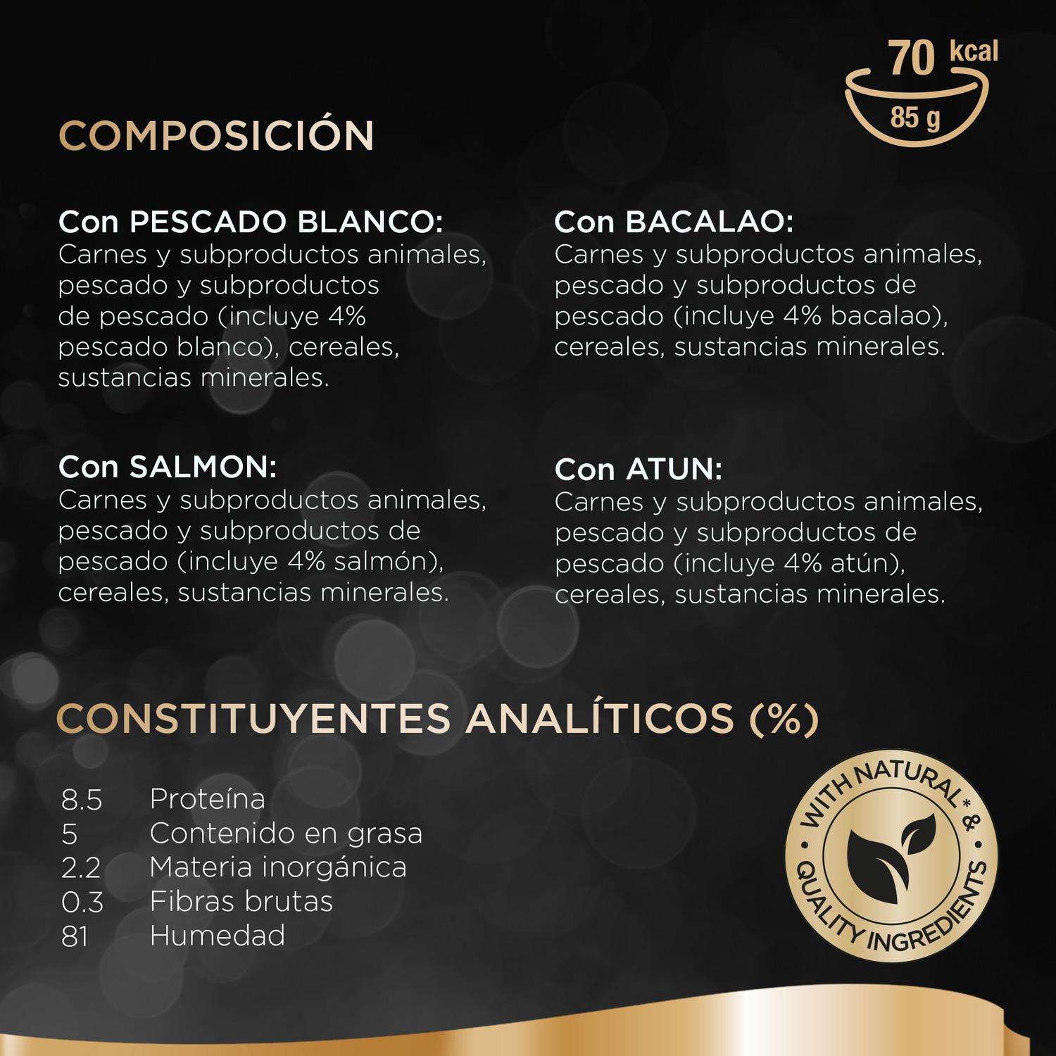 Comida húmeda selección pescados en salsa para gatos Sheba Selezione pack de 4 unidades de 85 g.