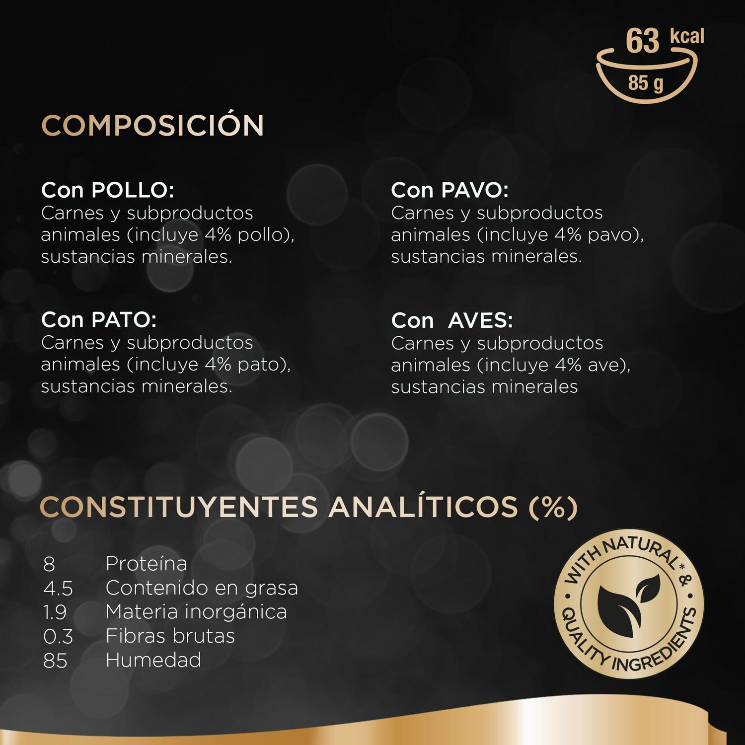 Comida húmeda selección de aves en gelatina para gatos Sheba Delicatezze pack de 4 unidades de 85 g.
