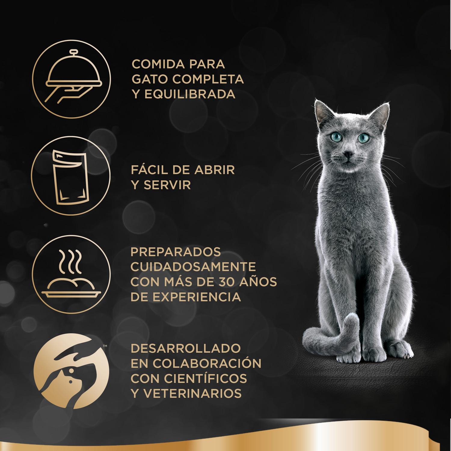 Comida húmeda selección de carnes en salsa para gatos Sheba Selezione pack de 4 unidades de 85 g.