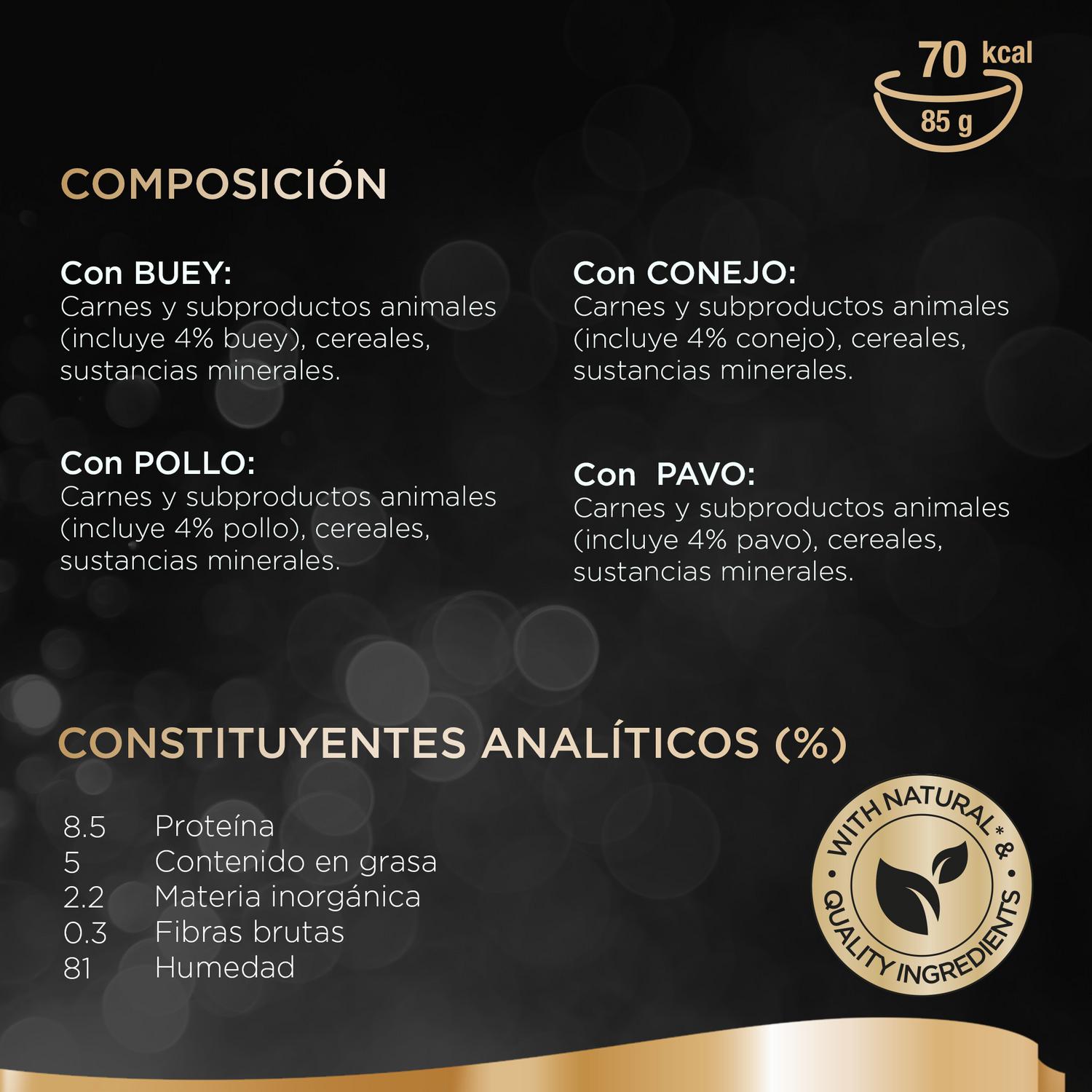 Comida húmeda selección de carnes en salsa para gatos Sheba Selezione pack de 4 unidades de 85 g.