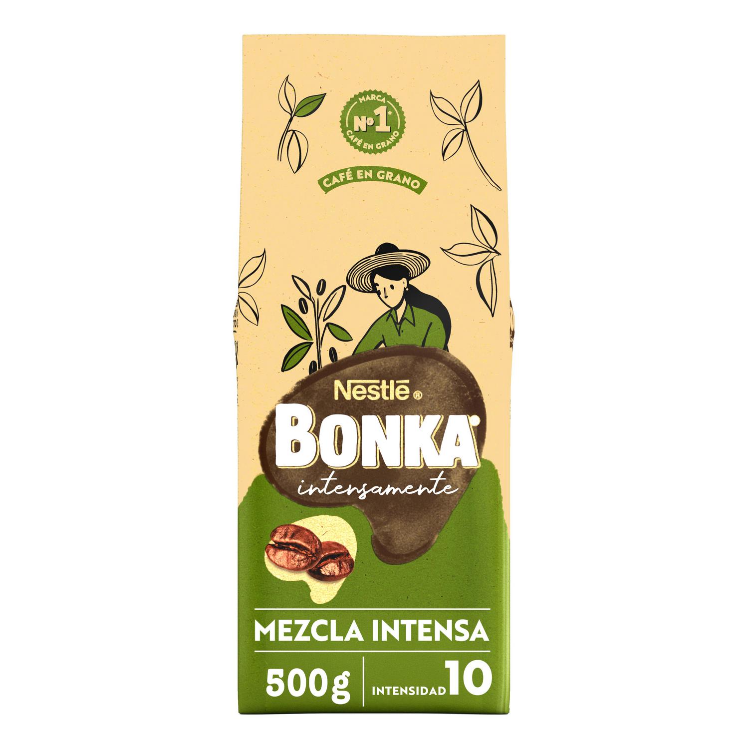 Café en grano mezcla intensa Nestlé Bonka 500 g.
