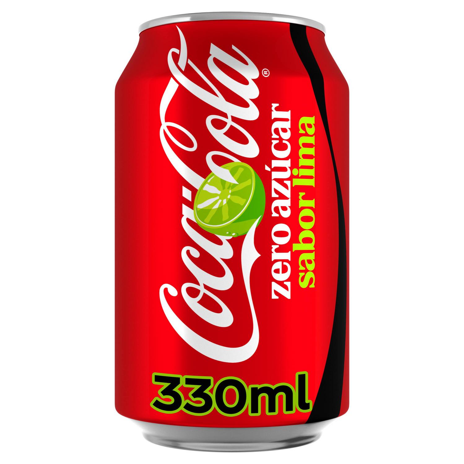 Coca-Cola zero azúcar lima lata 33 cl.