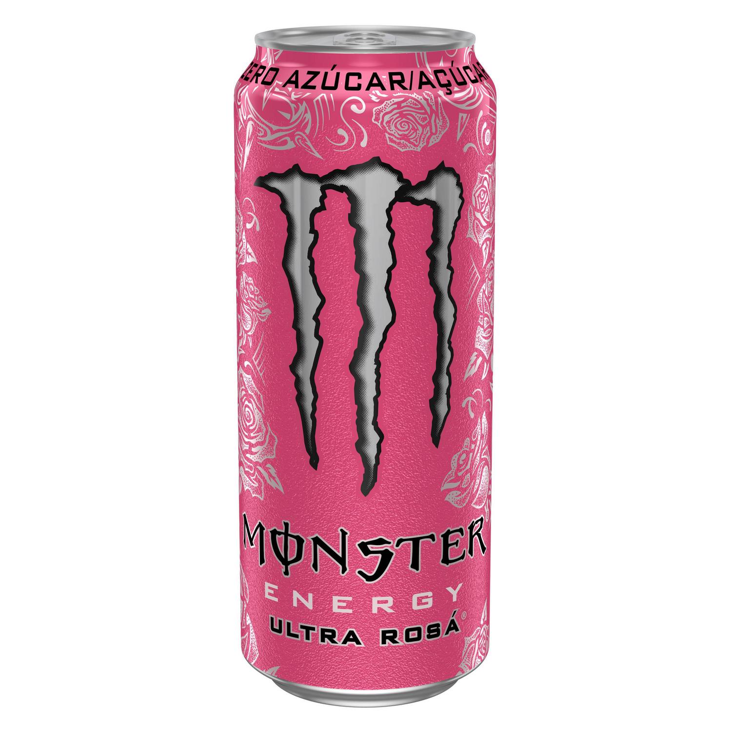 Monster Energy Bebida Energética ultra rosa zero azúcar lata 500 ml.