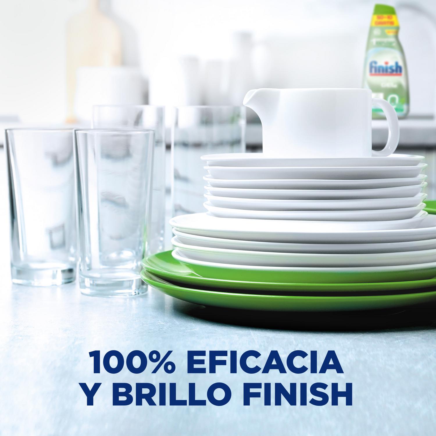 Lavavajillas a máquina en gel ecológico 0% Finish 50 lavados