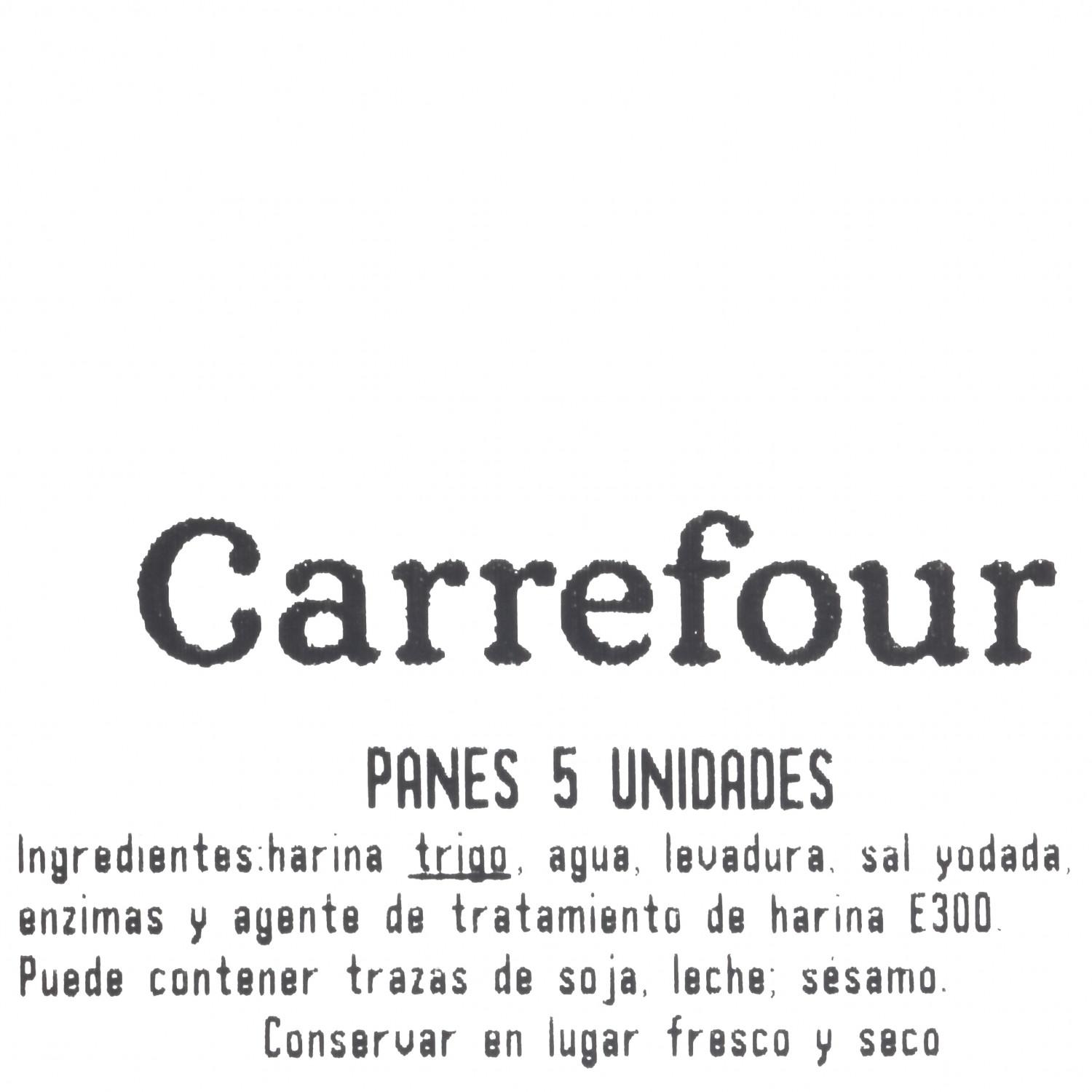 Pan Carrefour 5 ud