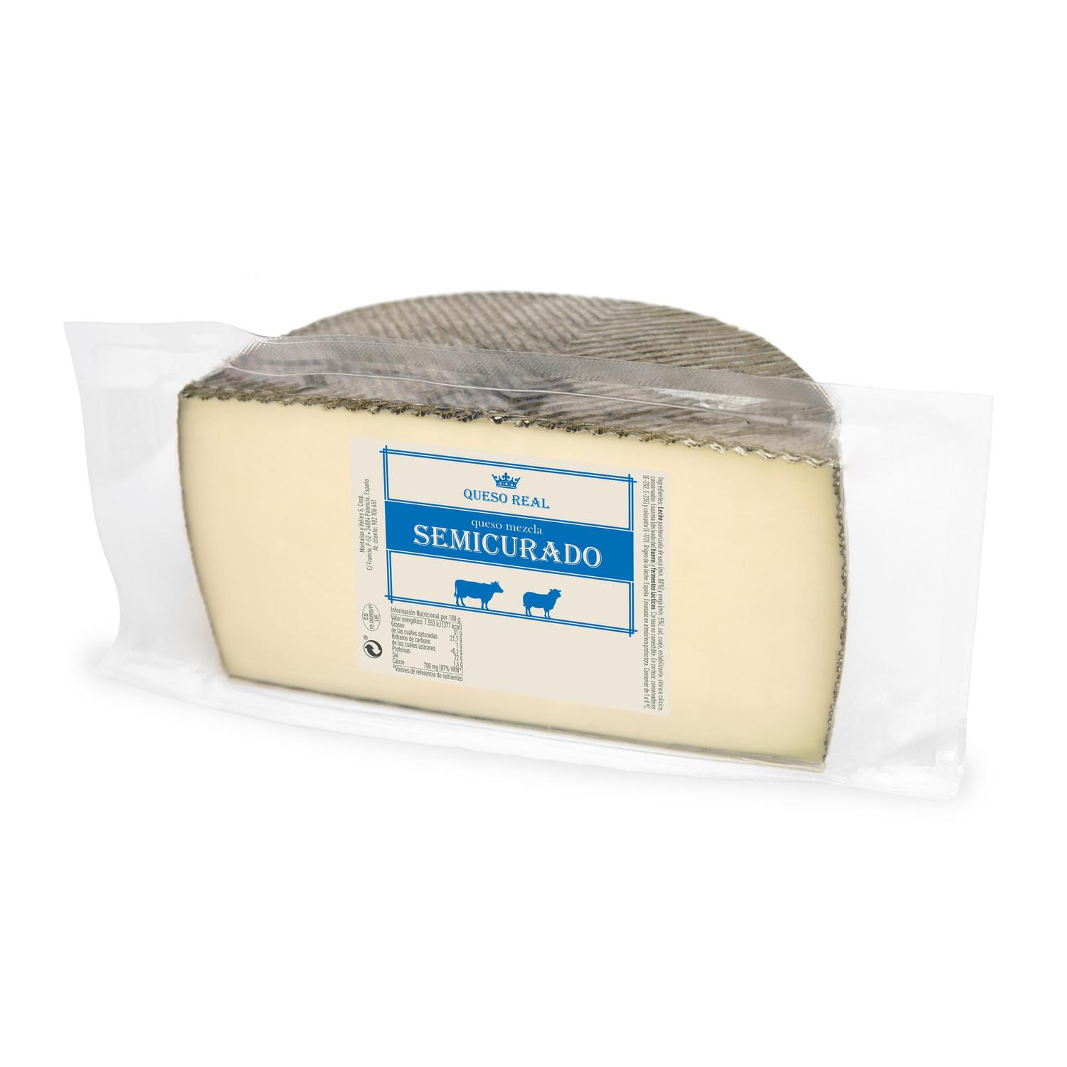 Queso mezcla semicurado Queso Real 1,5 kg aprox