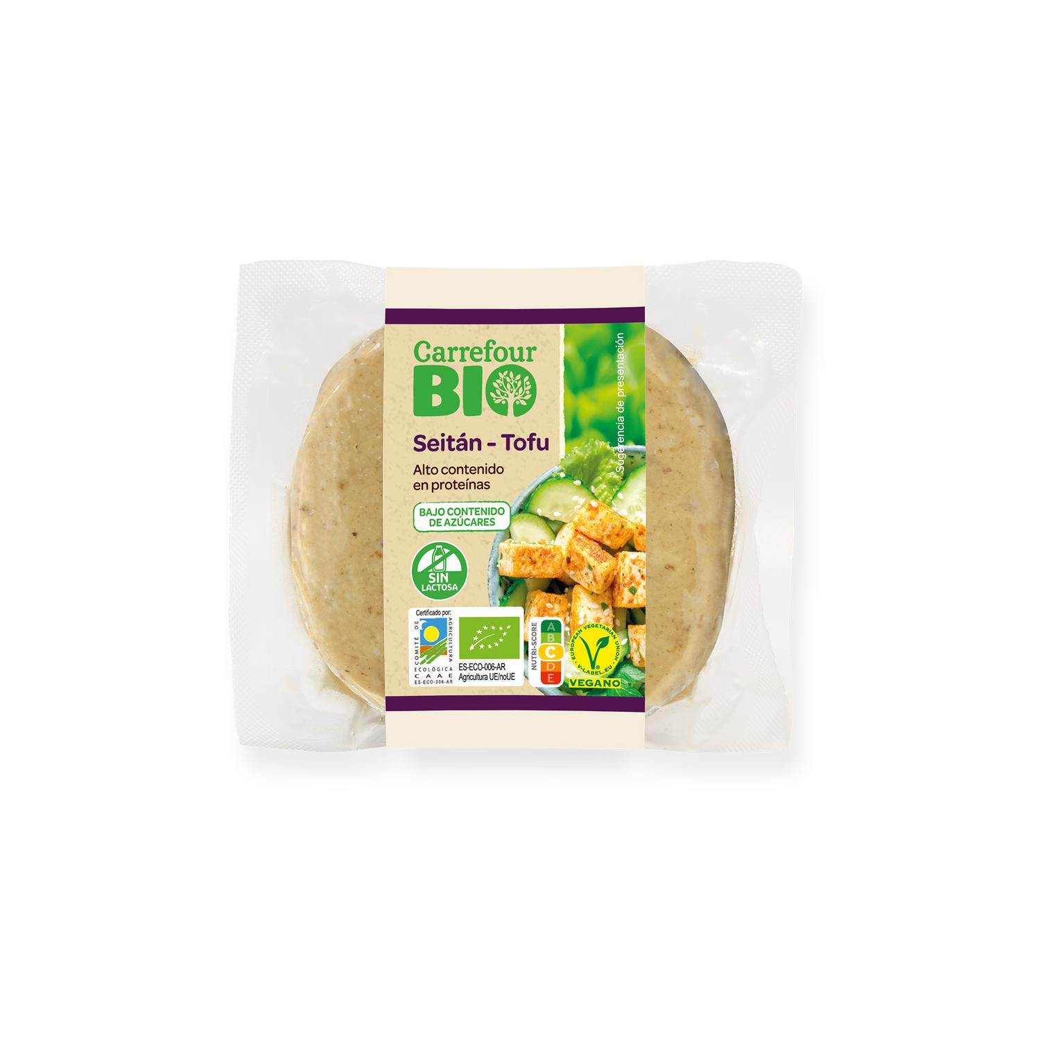 Seitán tofu ecológico Carrefour Bio 250 g.