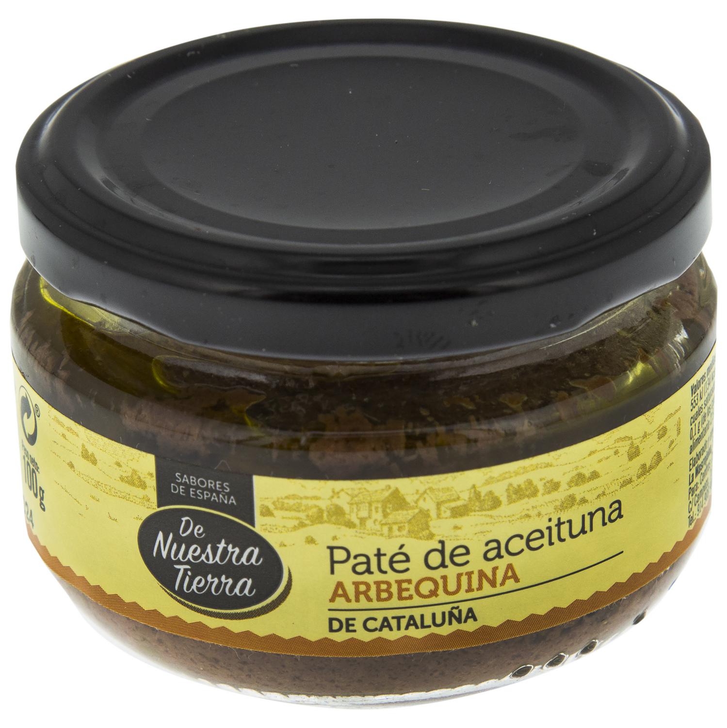 Paté de aceituna arbequina De Nuestra Tierra 100 g.