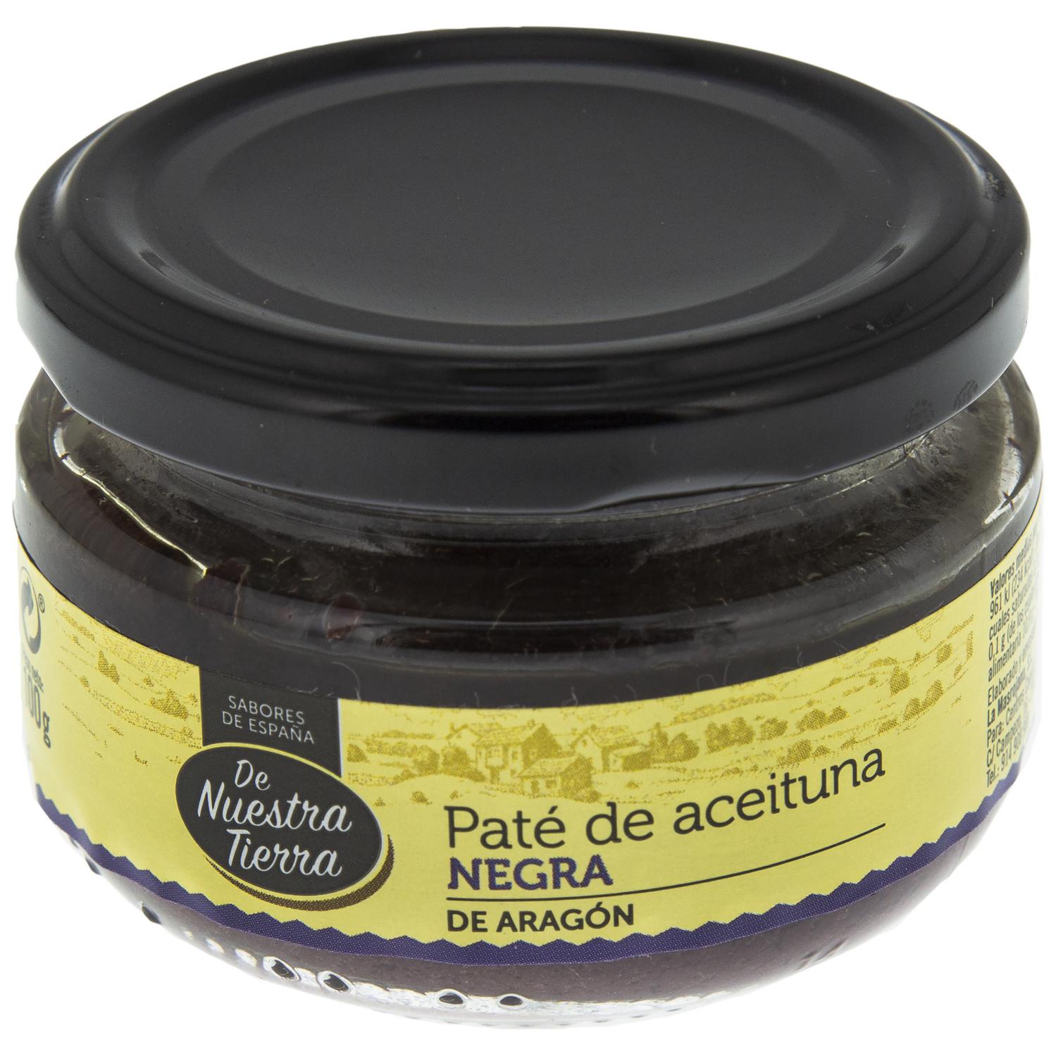 Paté de aceituna negra De Nuestra Tierra 100 g.